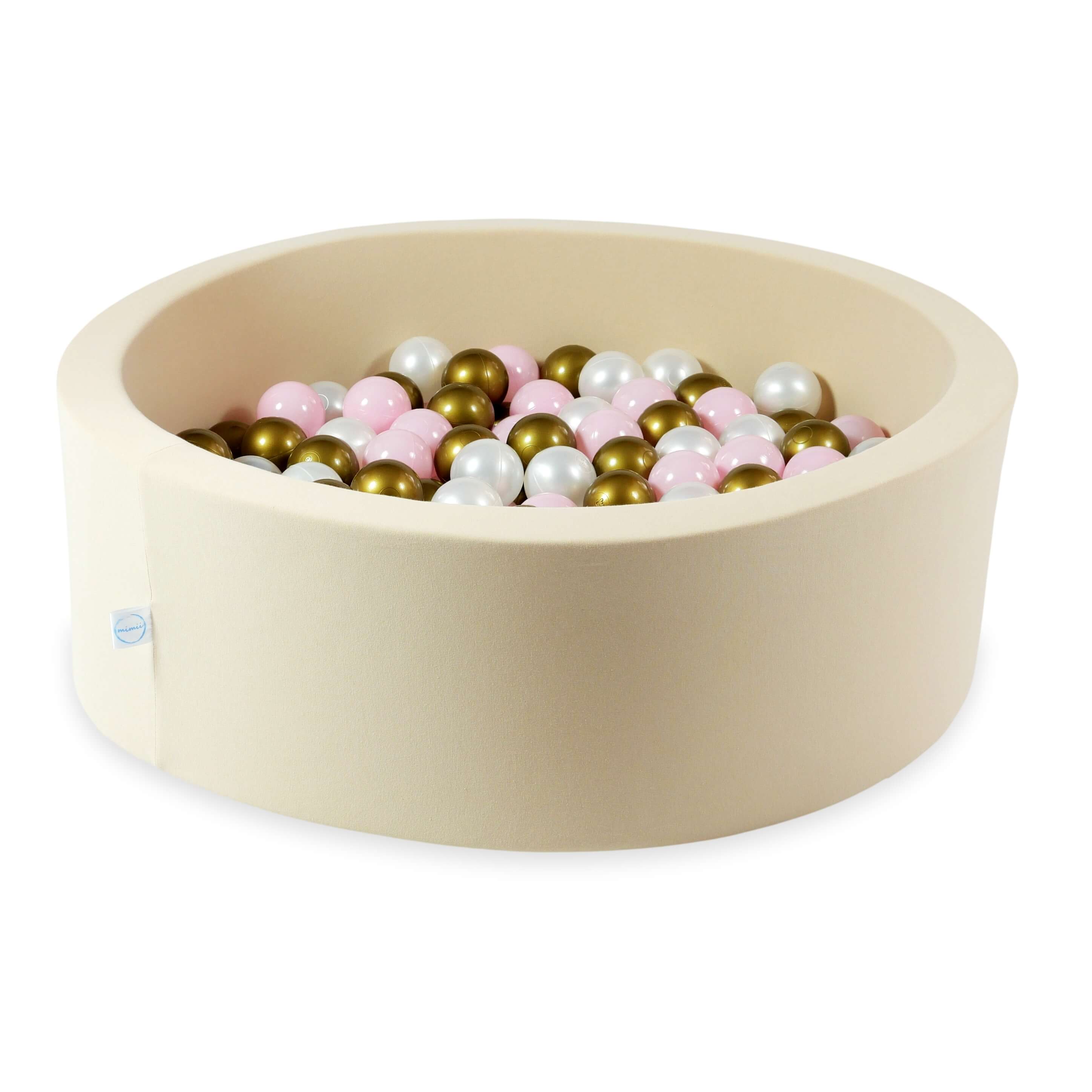 Beige ball pit 90x30 cm with 200 balls