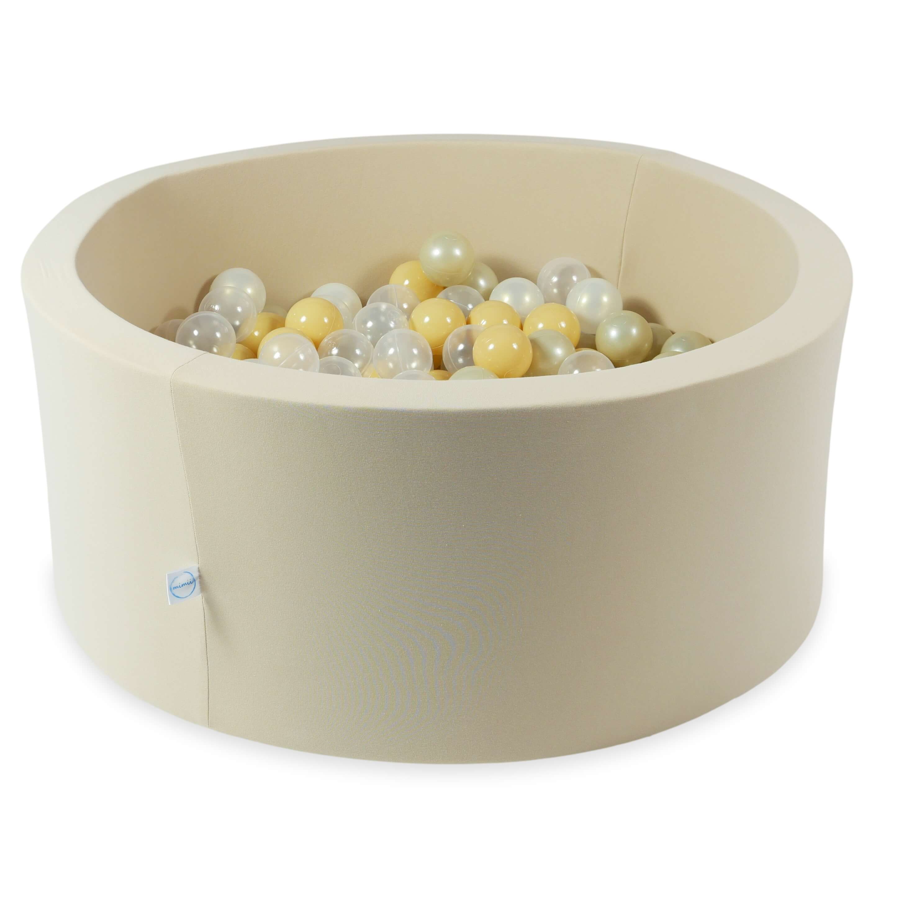 Beige Ball Pit 90x40 cm with 300 balls