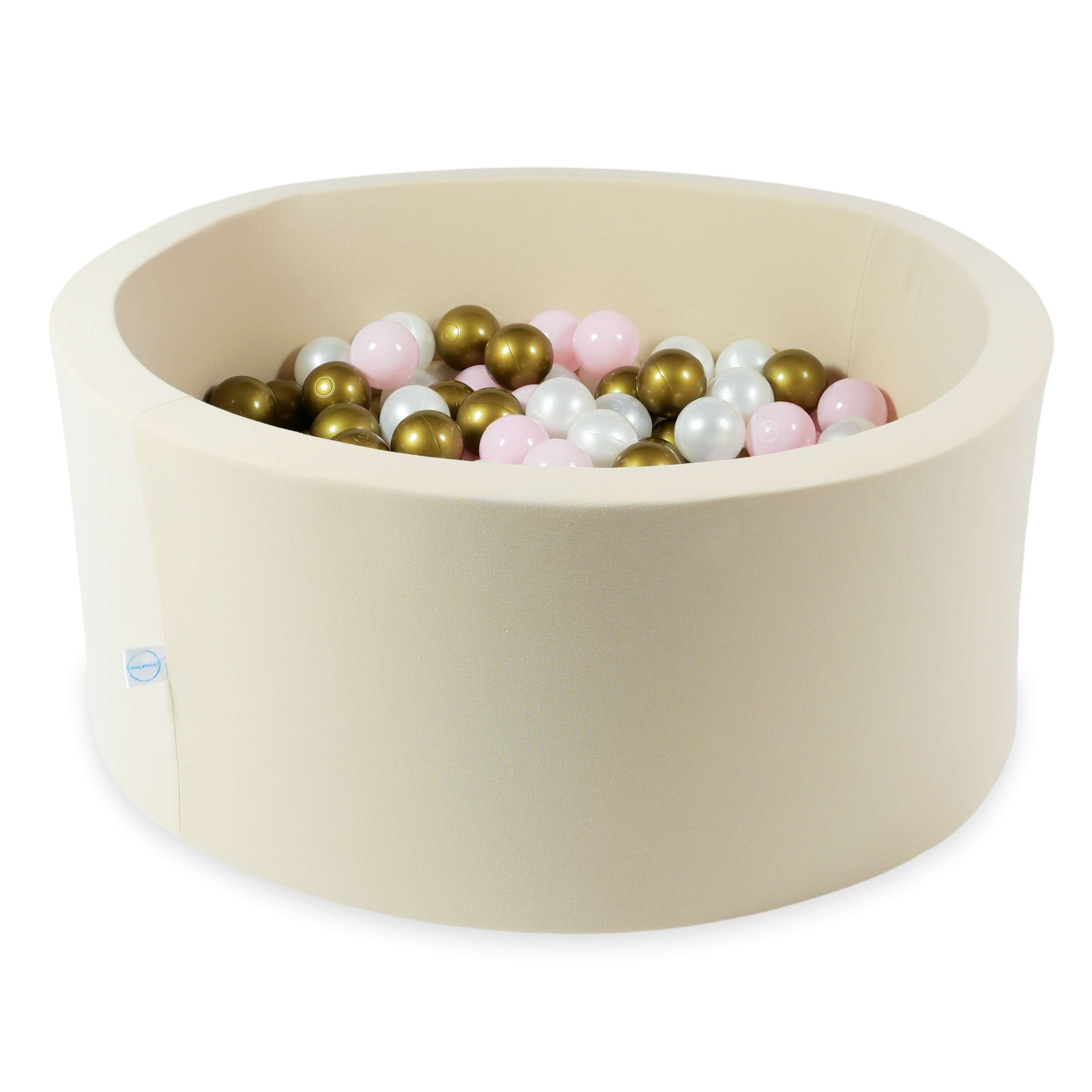 Beige Ball Pit 90x40 cm with 300 balls