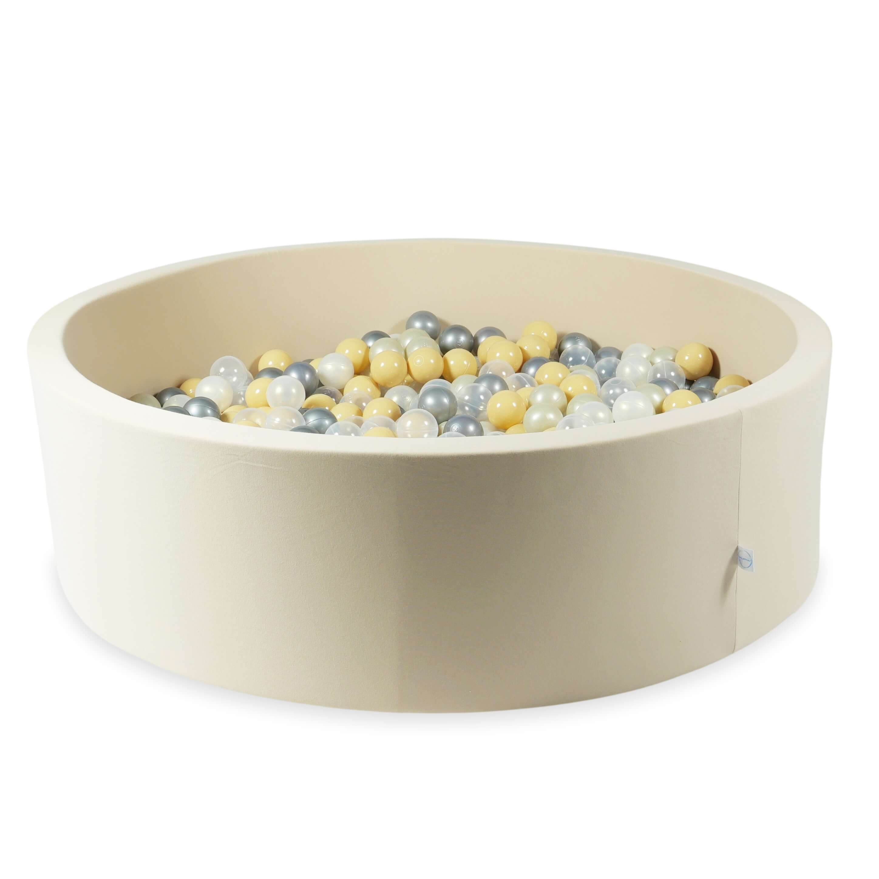 Ball Pit in beige 110x30 cm with 400 balls