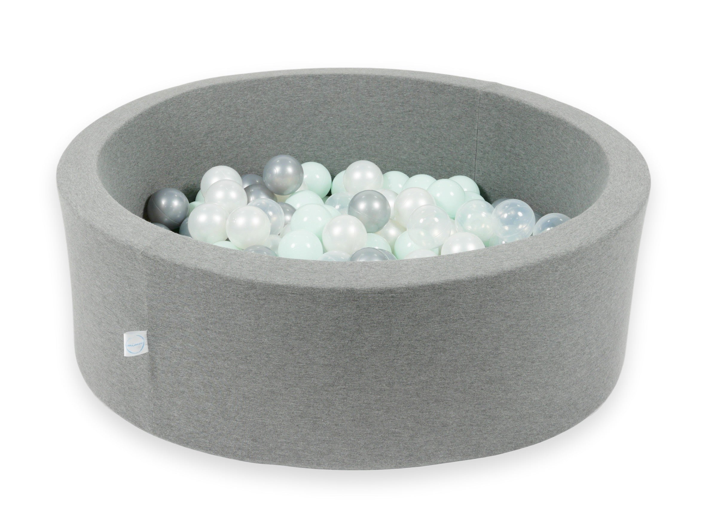 Ball pool in gray 90x30 cm with 200 balls