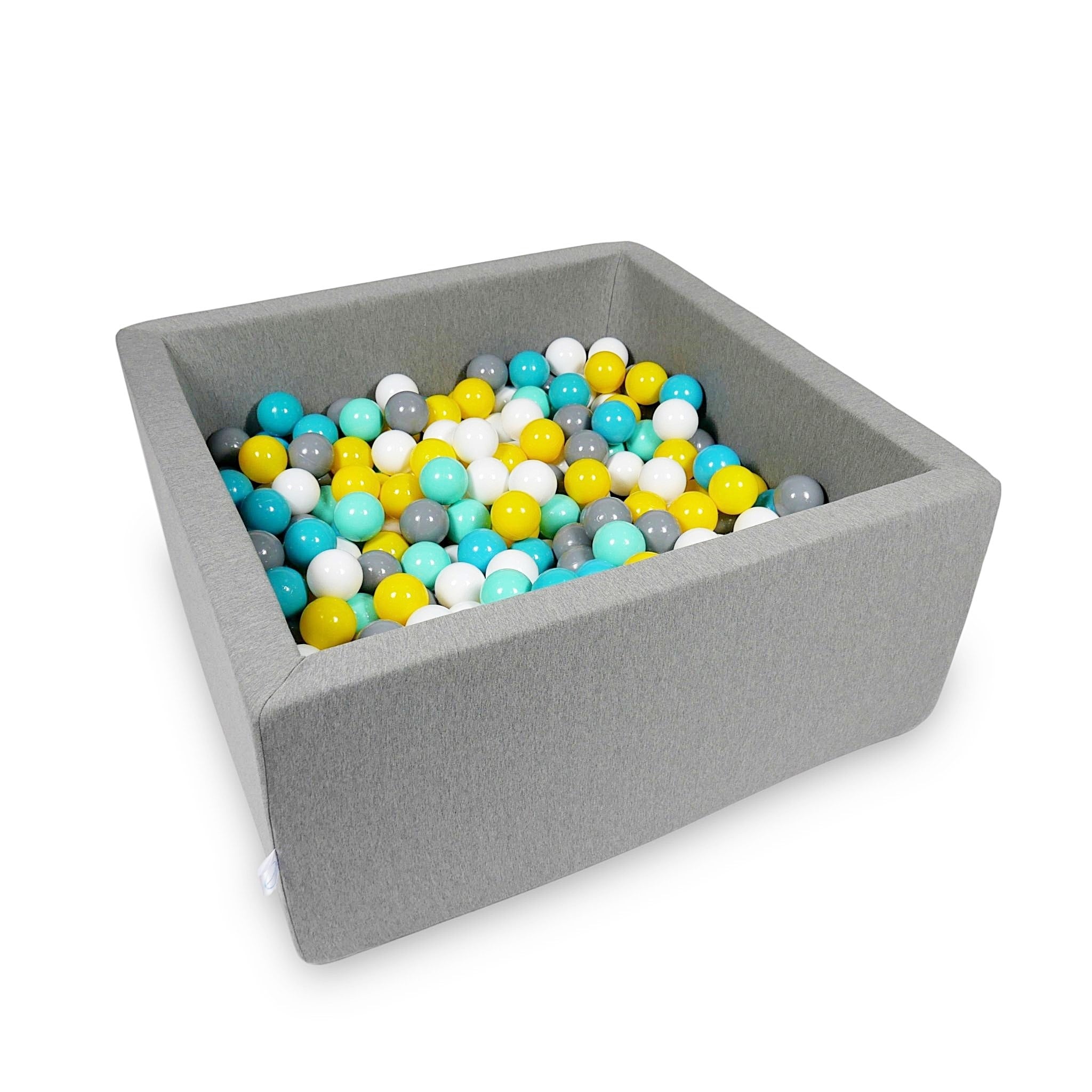 Square ball pit 90x90x40 cm in Gray, 400 balls