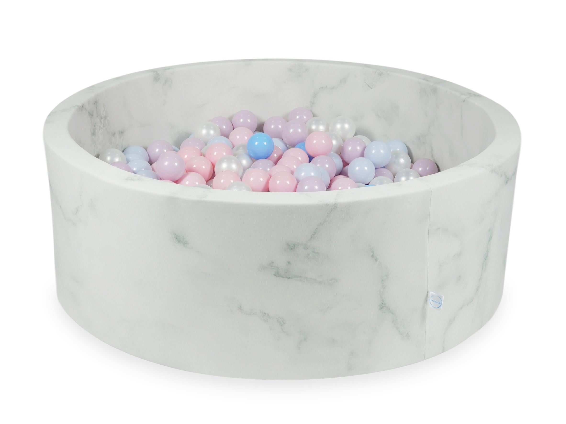 Ball Pit in velvet Marble 110x40 cm with 500 balls