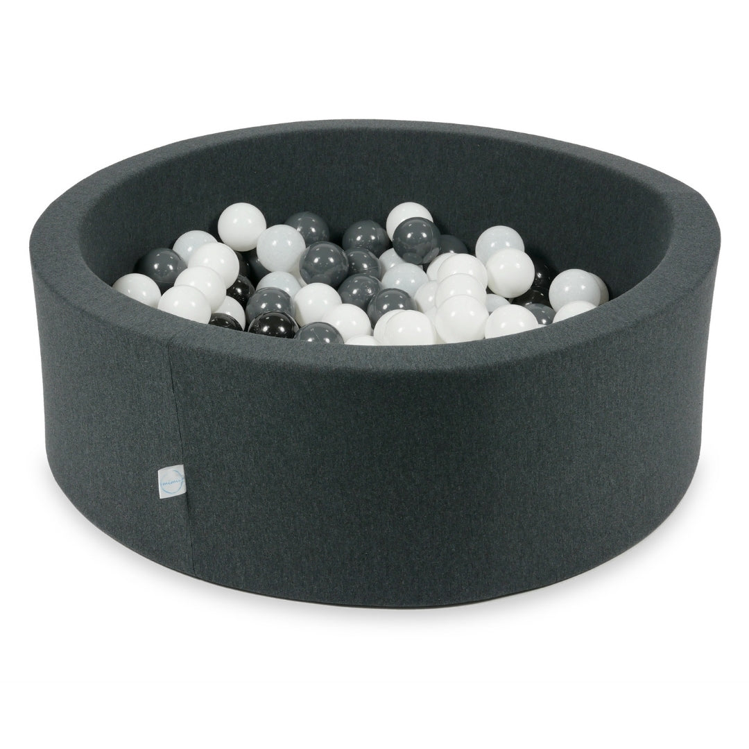 Ball pool in graphite 90x30 cm with 200 balls