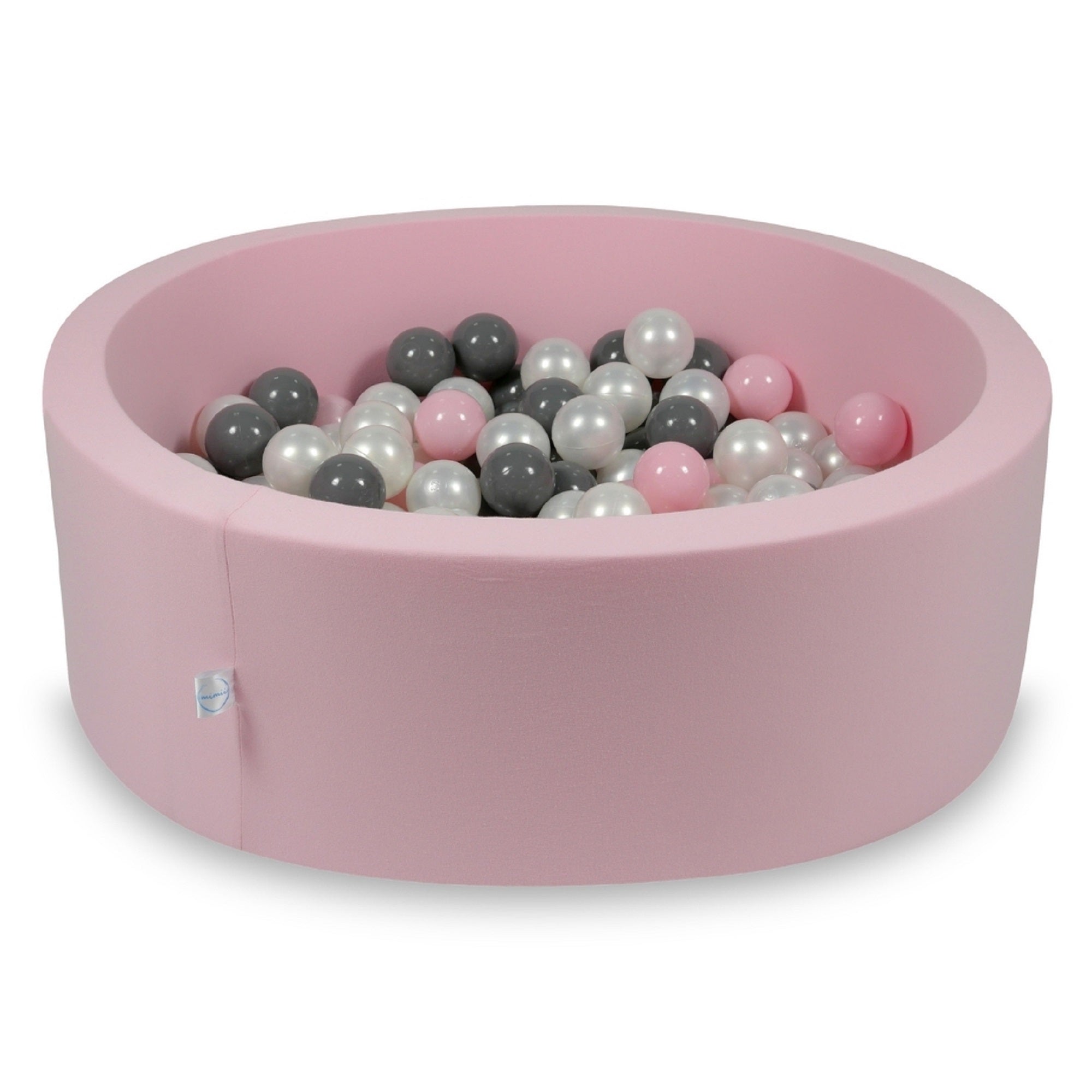 Ball pool in powder pink 90x30 cm with 200 balls