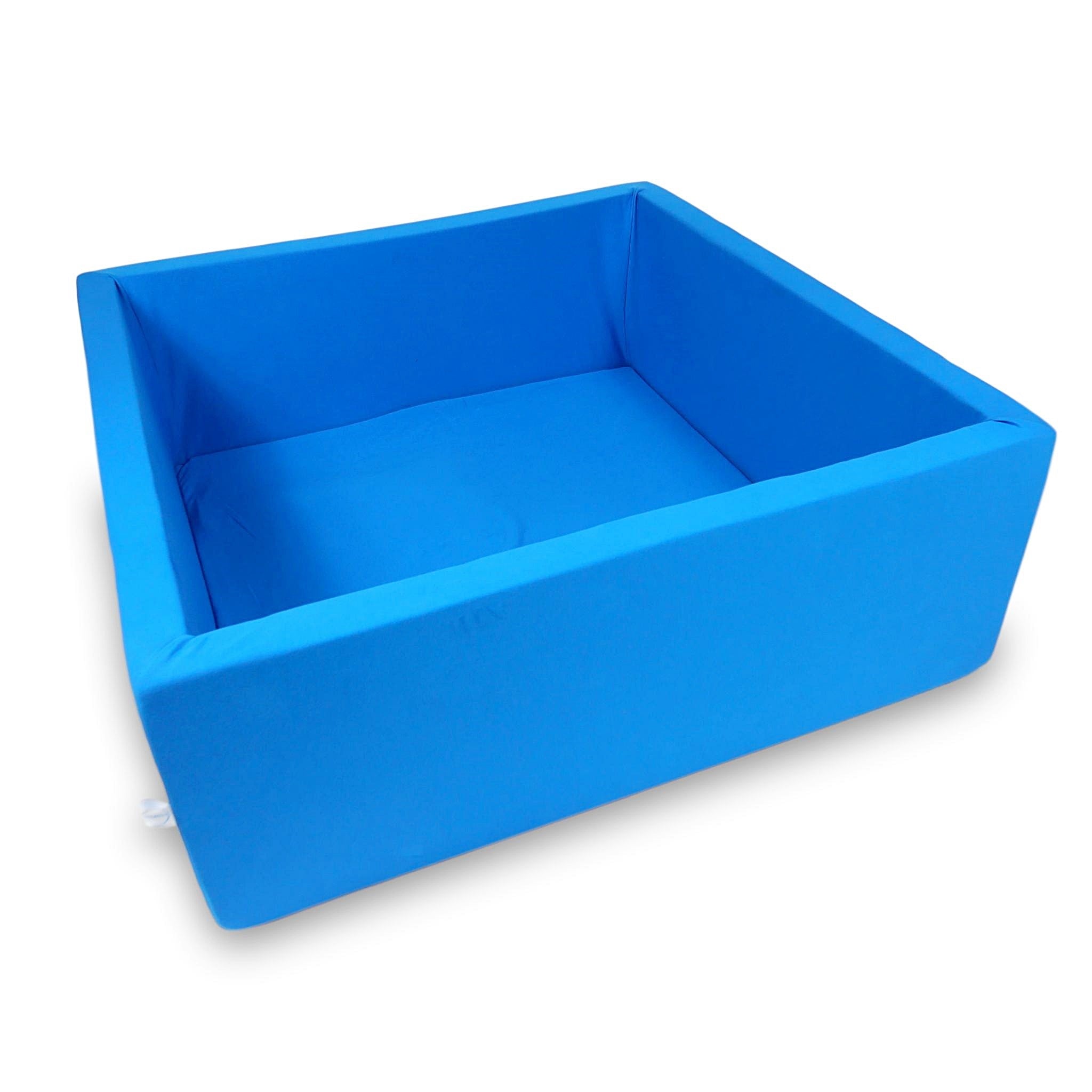 Square ball pit 110x110x40 cm Blue without balls