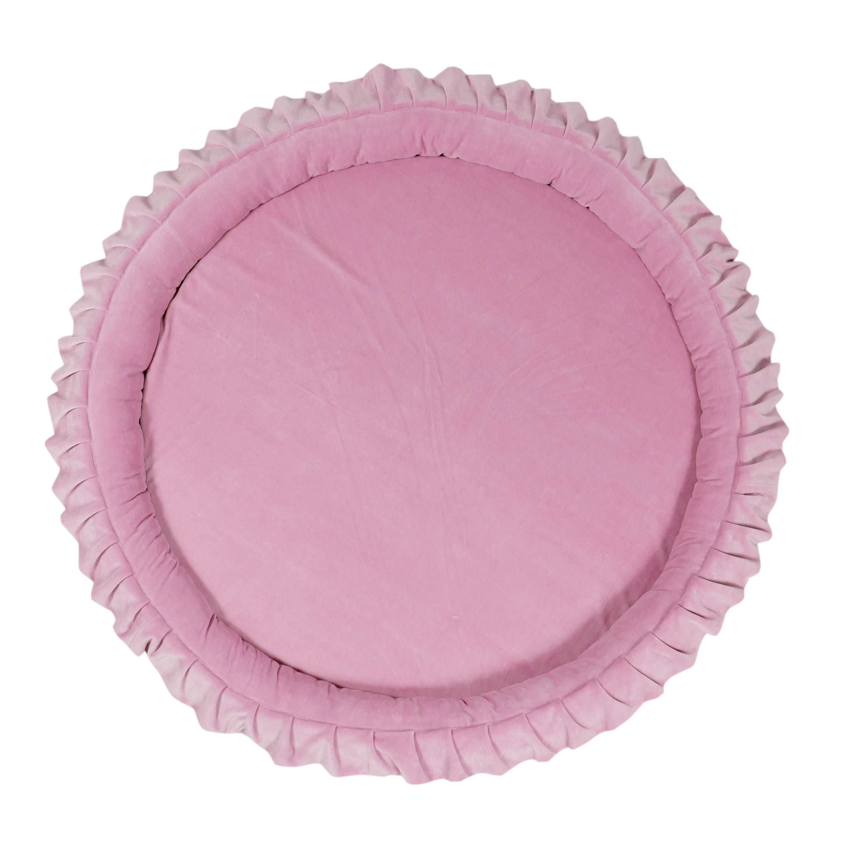 Baby nest play mat 120cm in soft velvet