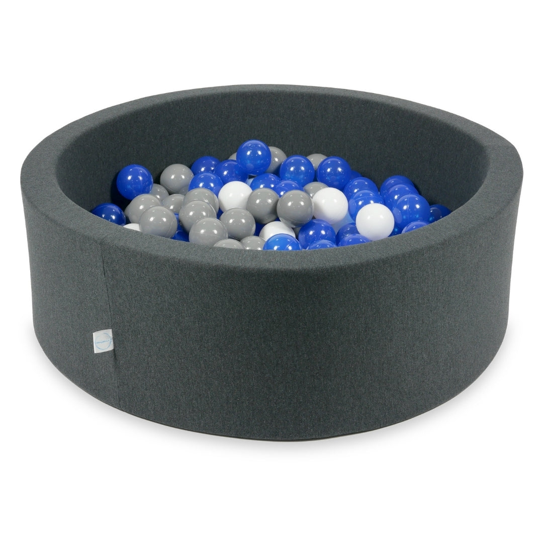 Ball pool in graphite 90x30 cm with 200 balls