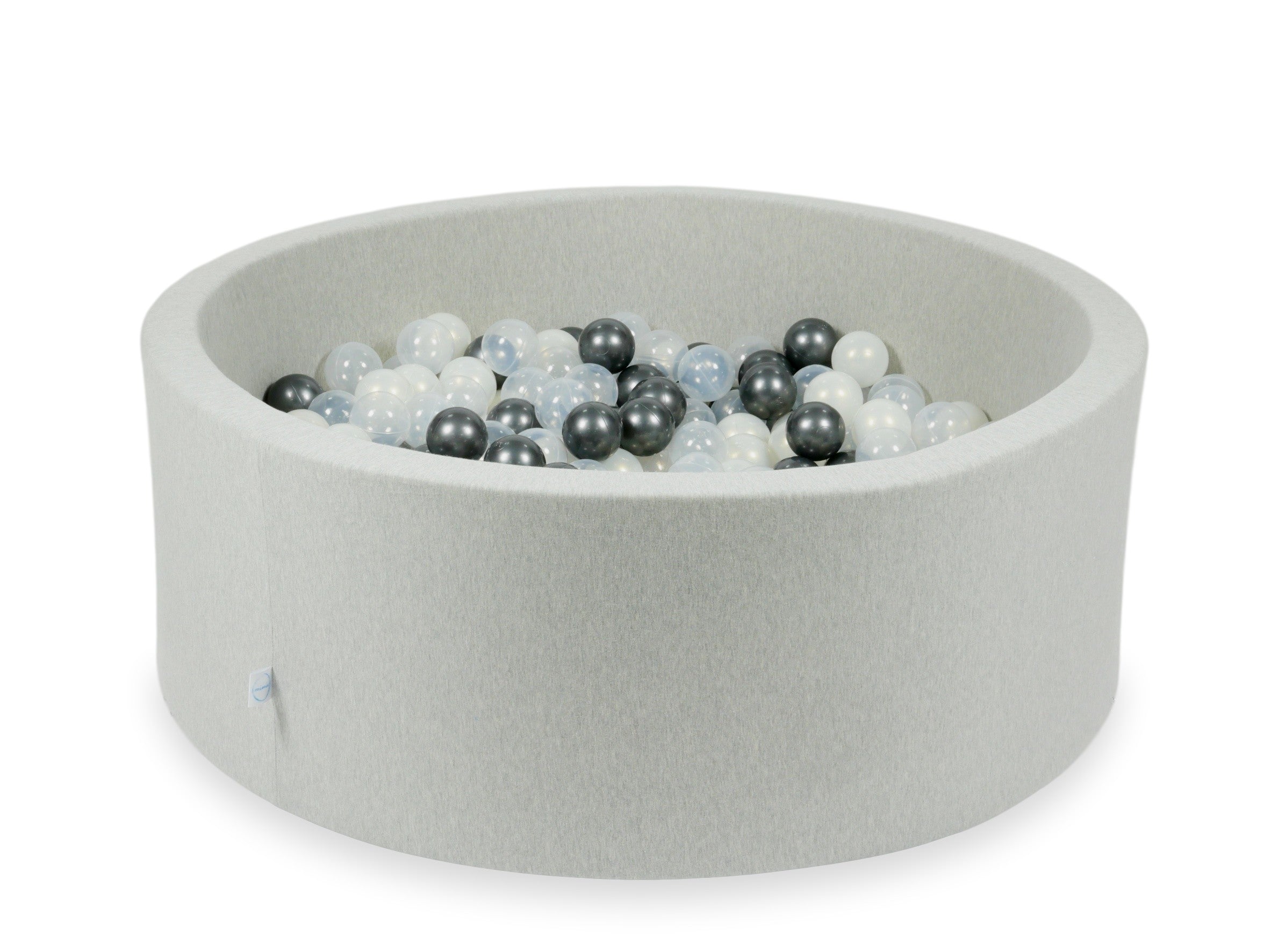 Light gray ball pit 110x40 cm with 500 balls