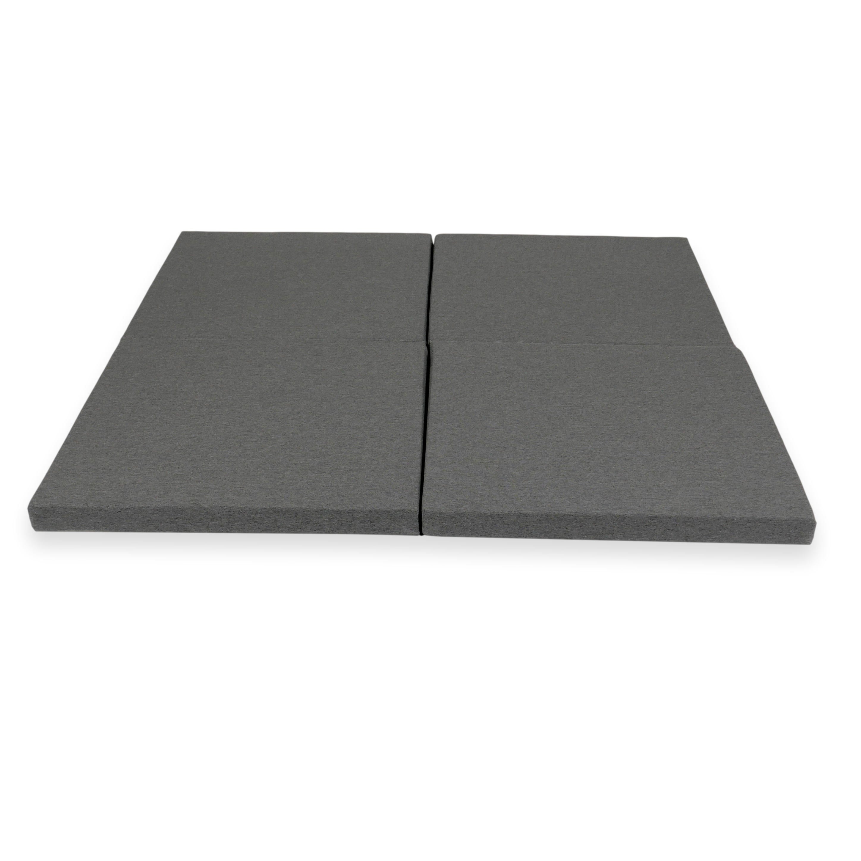 Foldable square baby play mat 120 × 120 cm in jersey