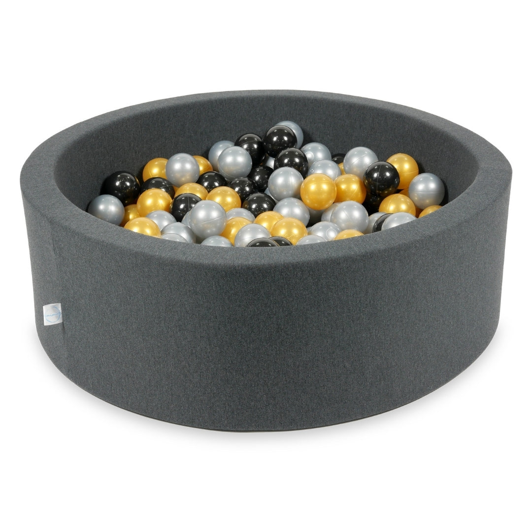 Ball pool in graphite 90x30 cm with 200 balls