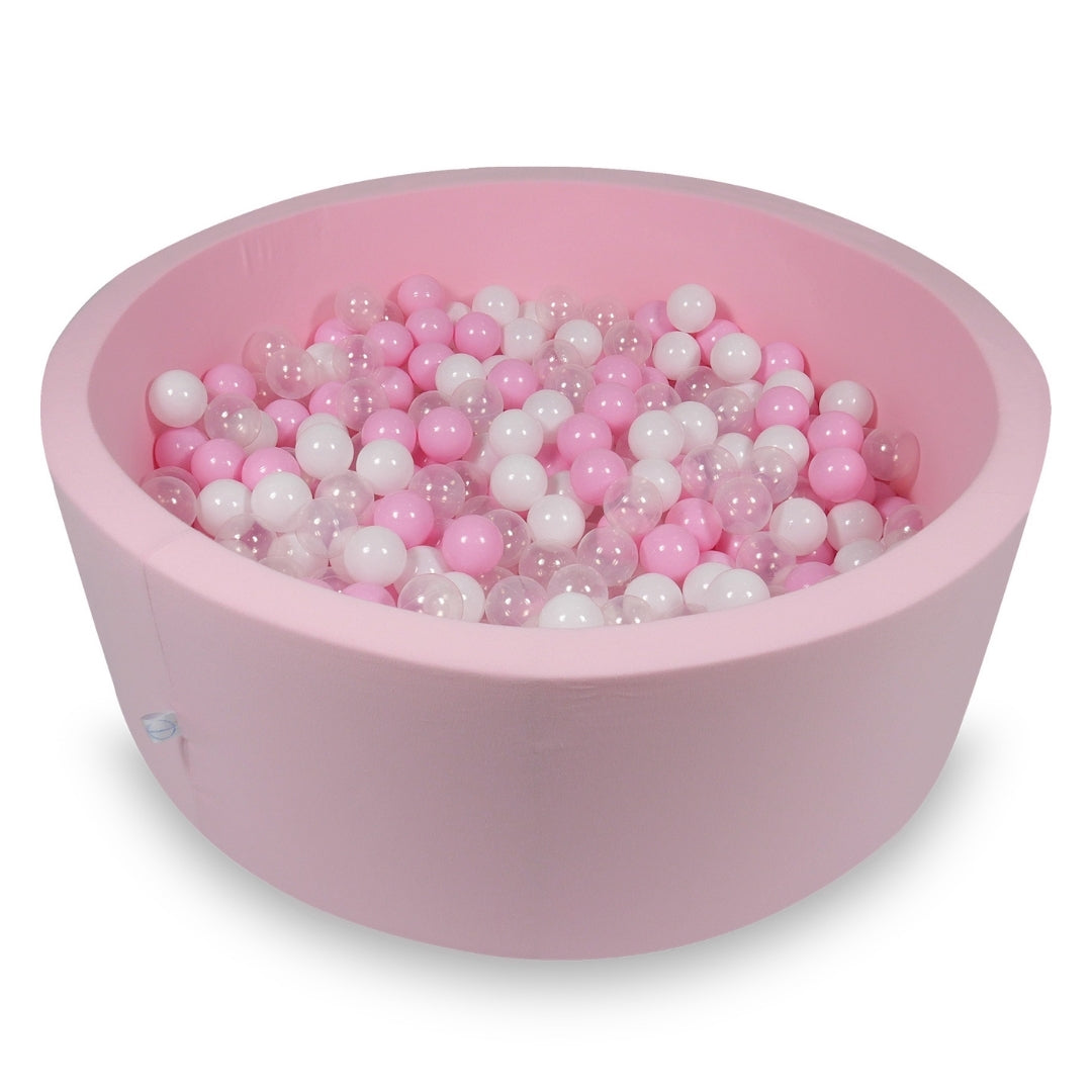 Powder pink ball pit 110x40 cm with 500 balls
