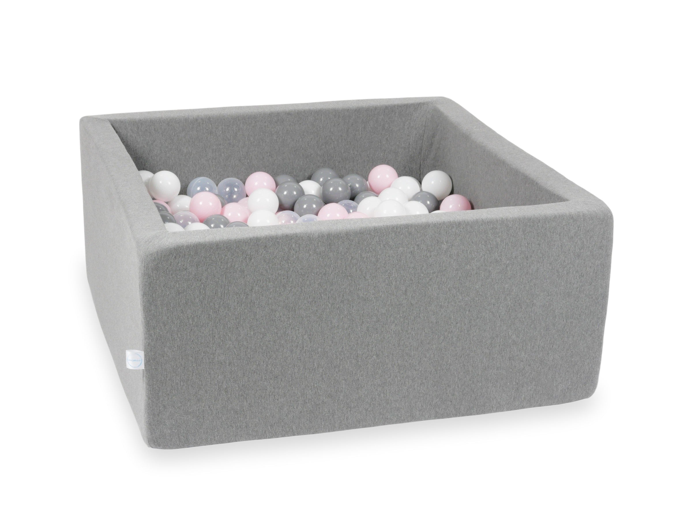 Square ball pit 90x90x40 cm in Gray, 400 balls