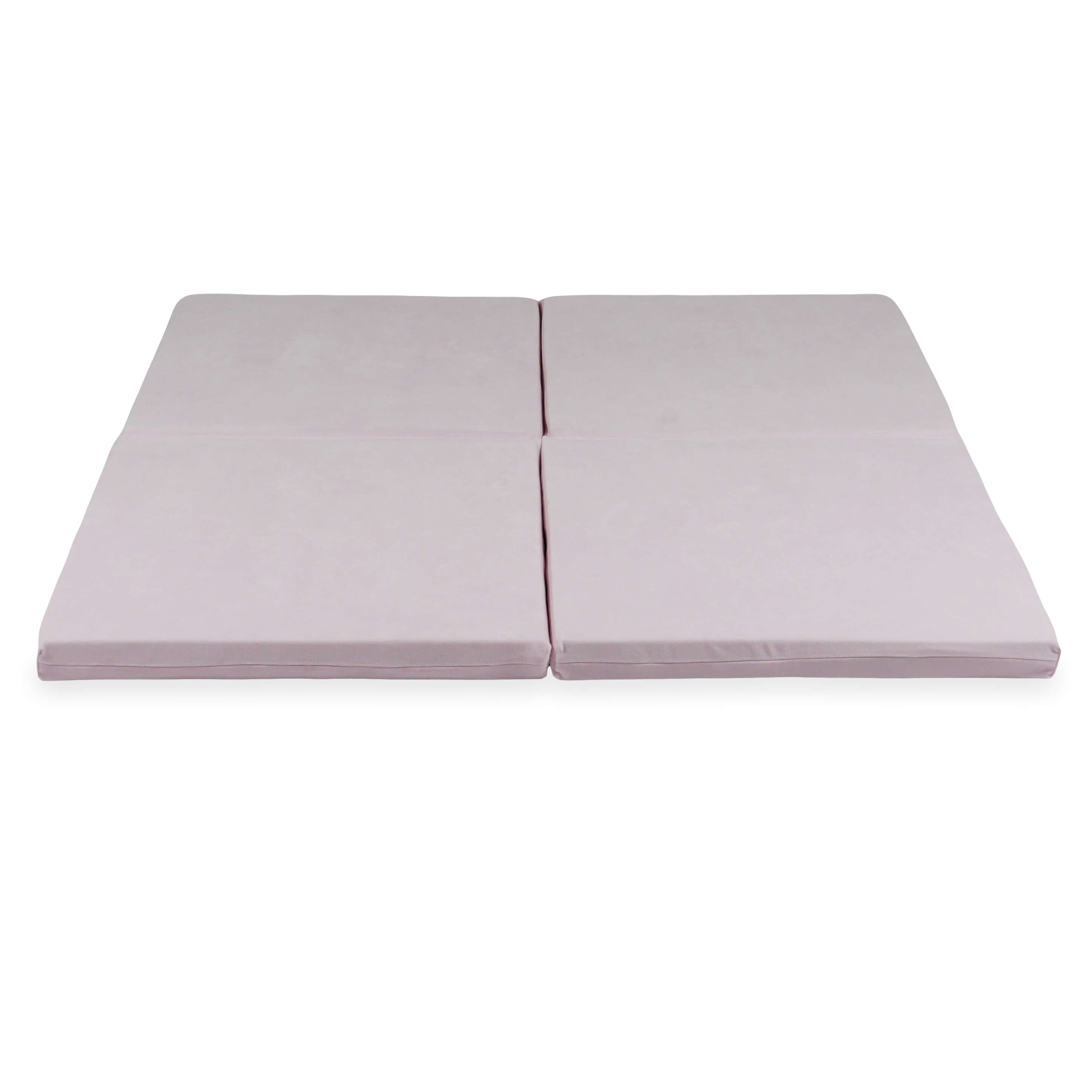 Foldable square baby play mat 120 × 120 cm in soft velvet