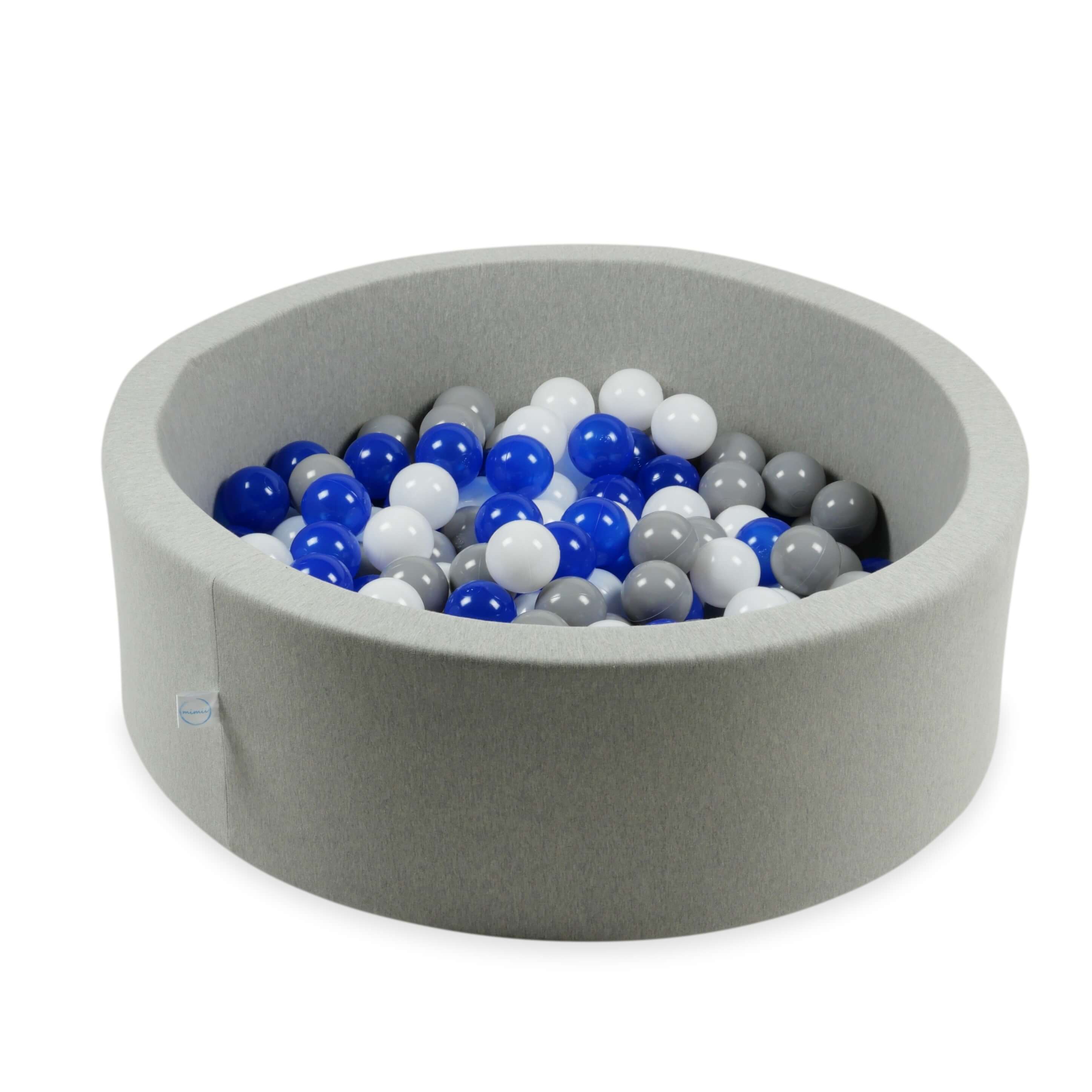 Game balls ø7cm 300 pieces white, blue, gray