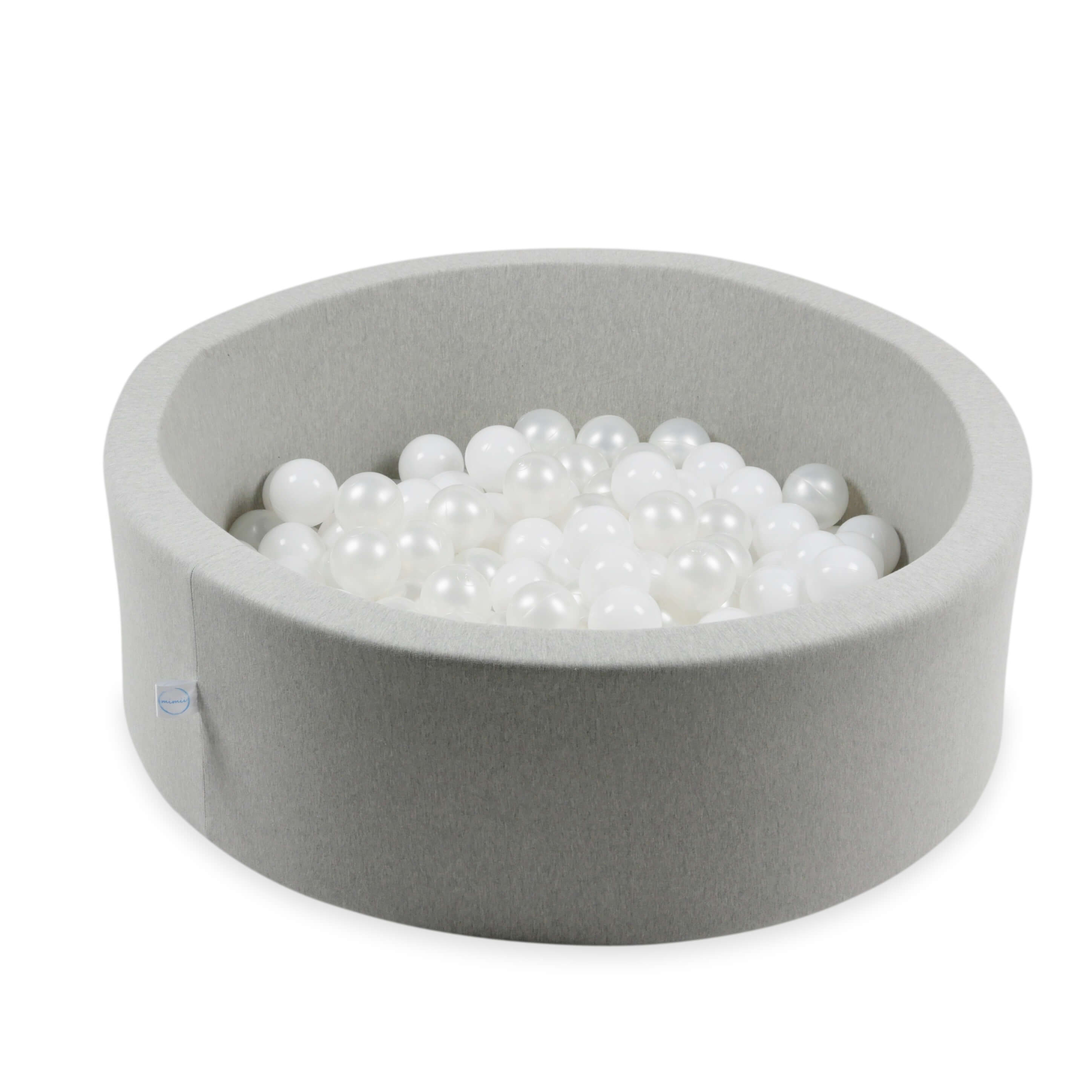 Play balls ø7cm 100 pieces white, pearl