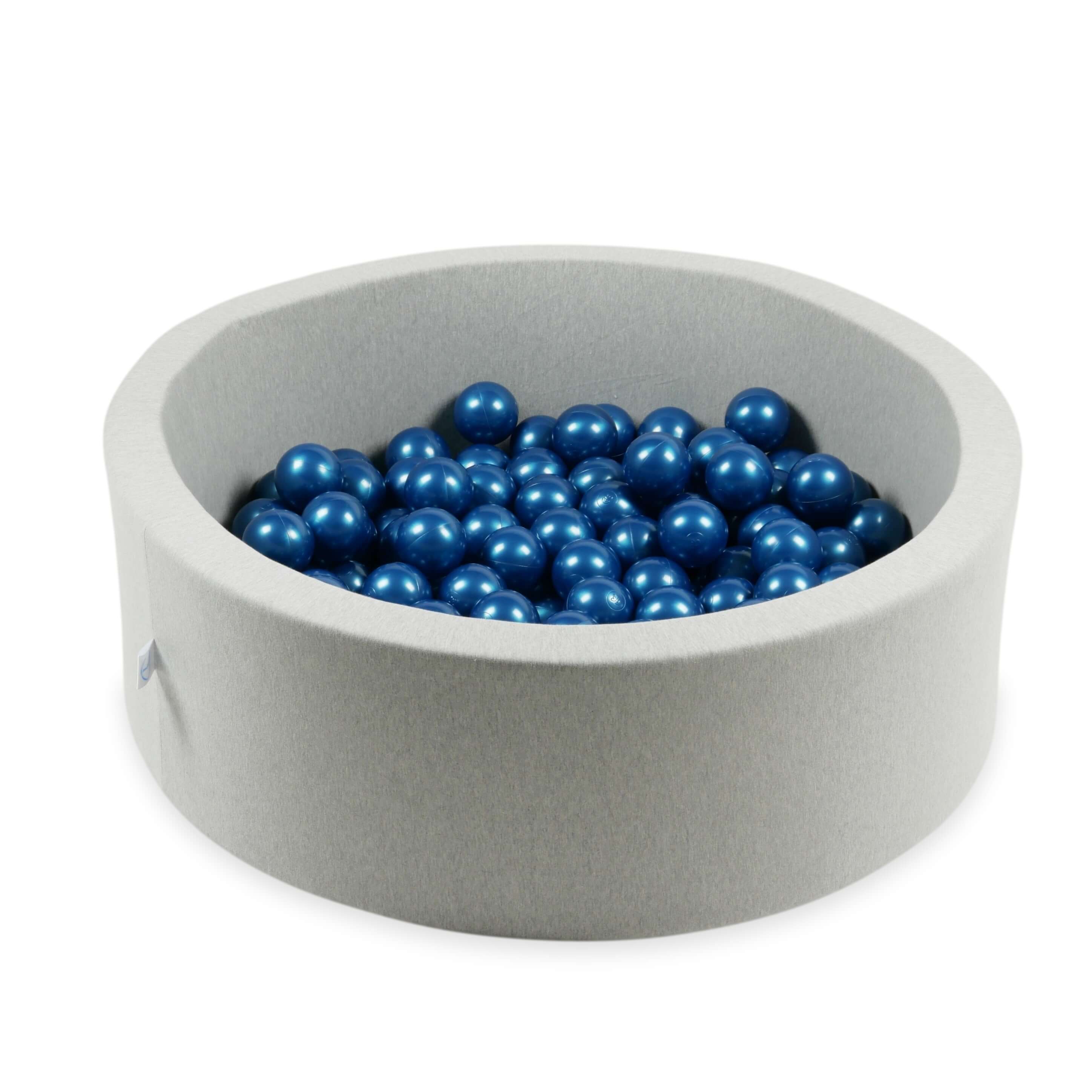 Play balls ø7cm 500 pieces metallic blue