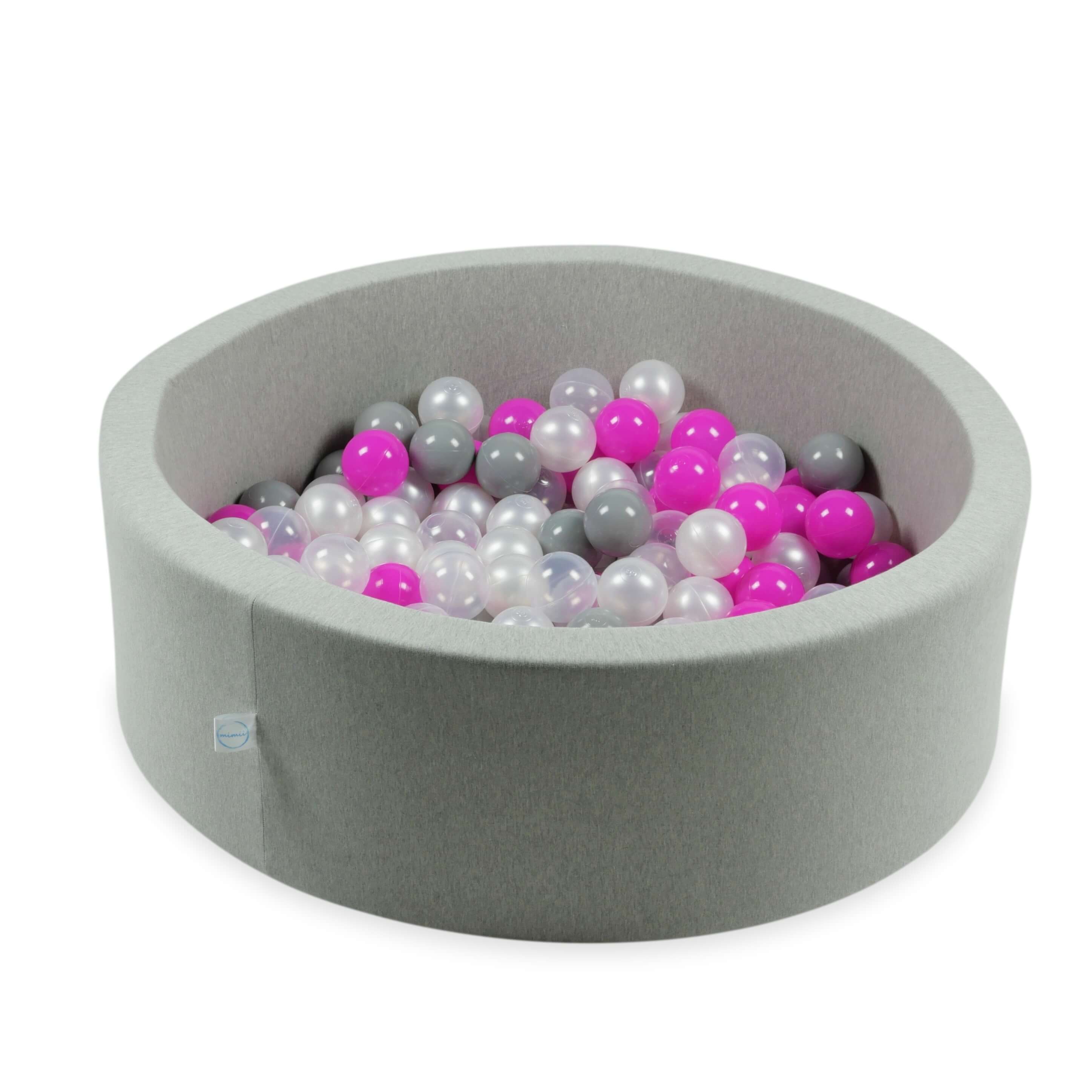 Game balls ø7cm 400 pieces pearl, transparent, gray, pink