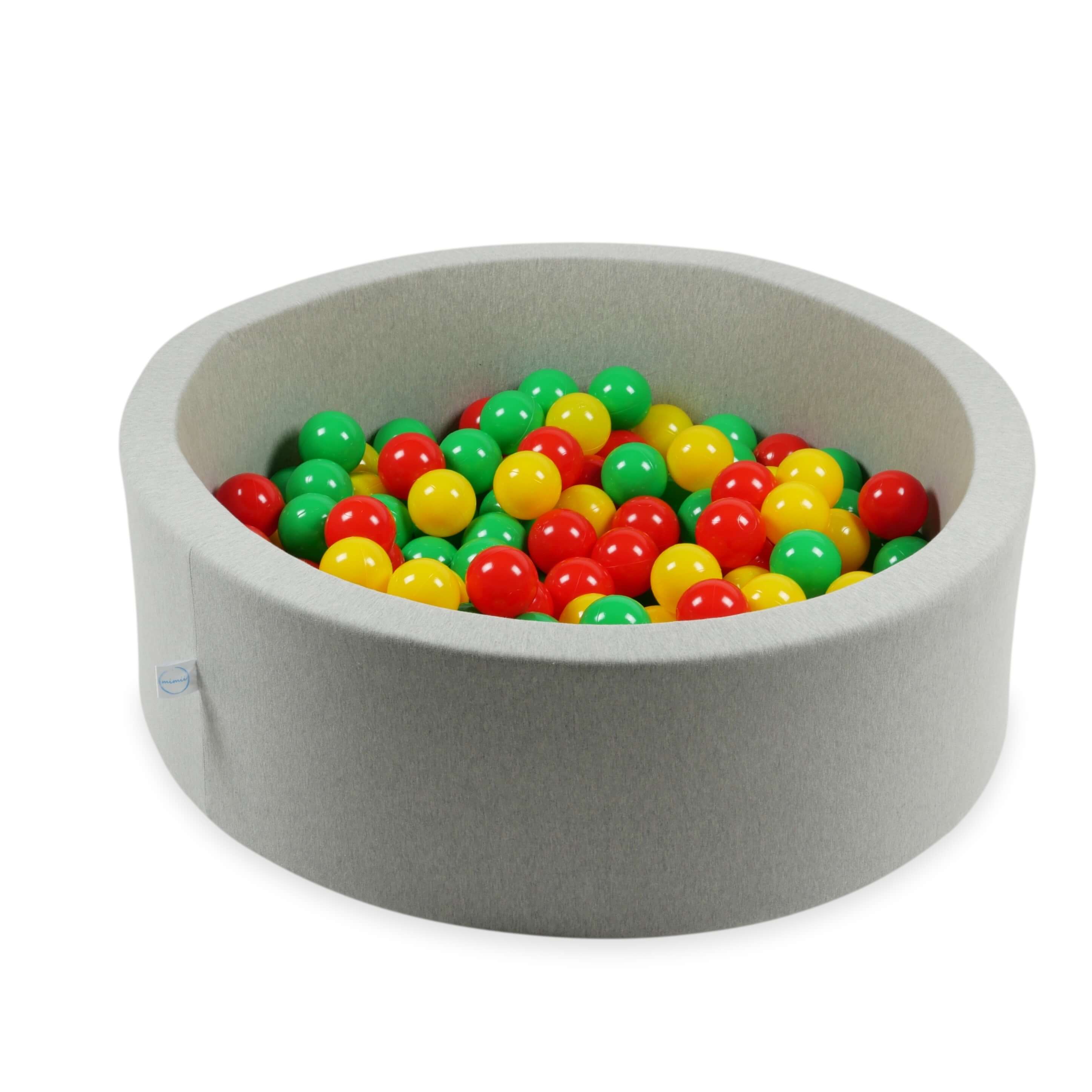 Piłki do zabawy ø7cm 150 szt. żółte, czerwone, zielone