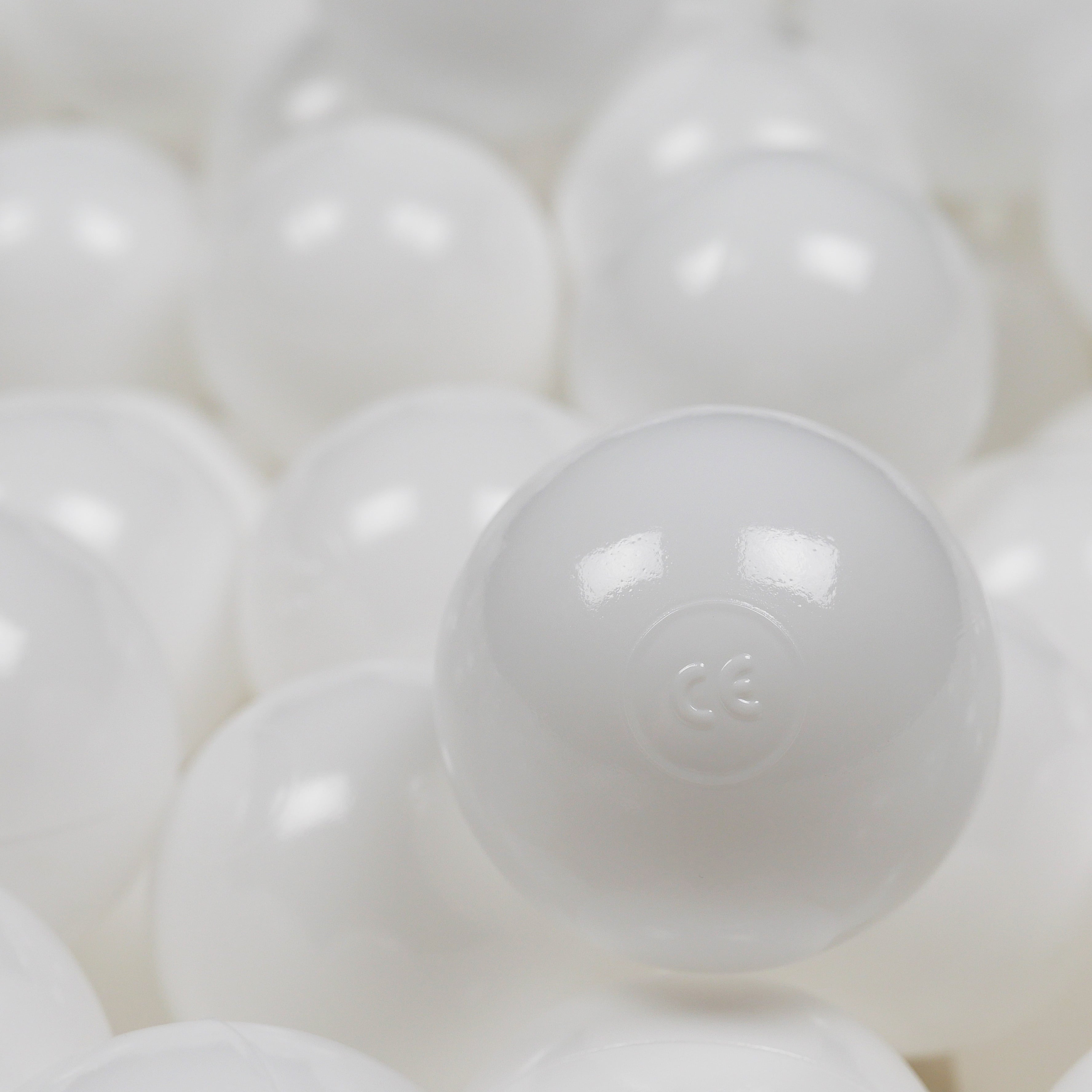 Game balls ø7cm 100 pieces white pull
