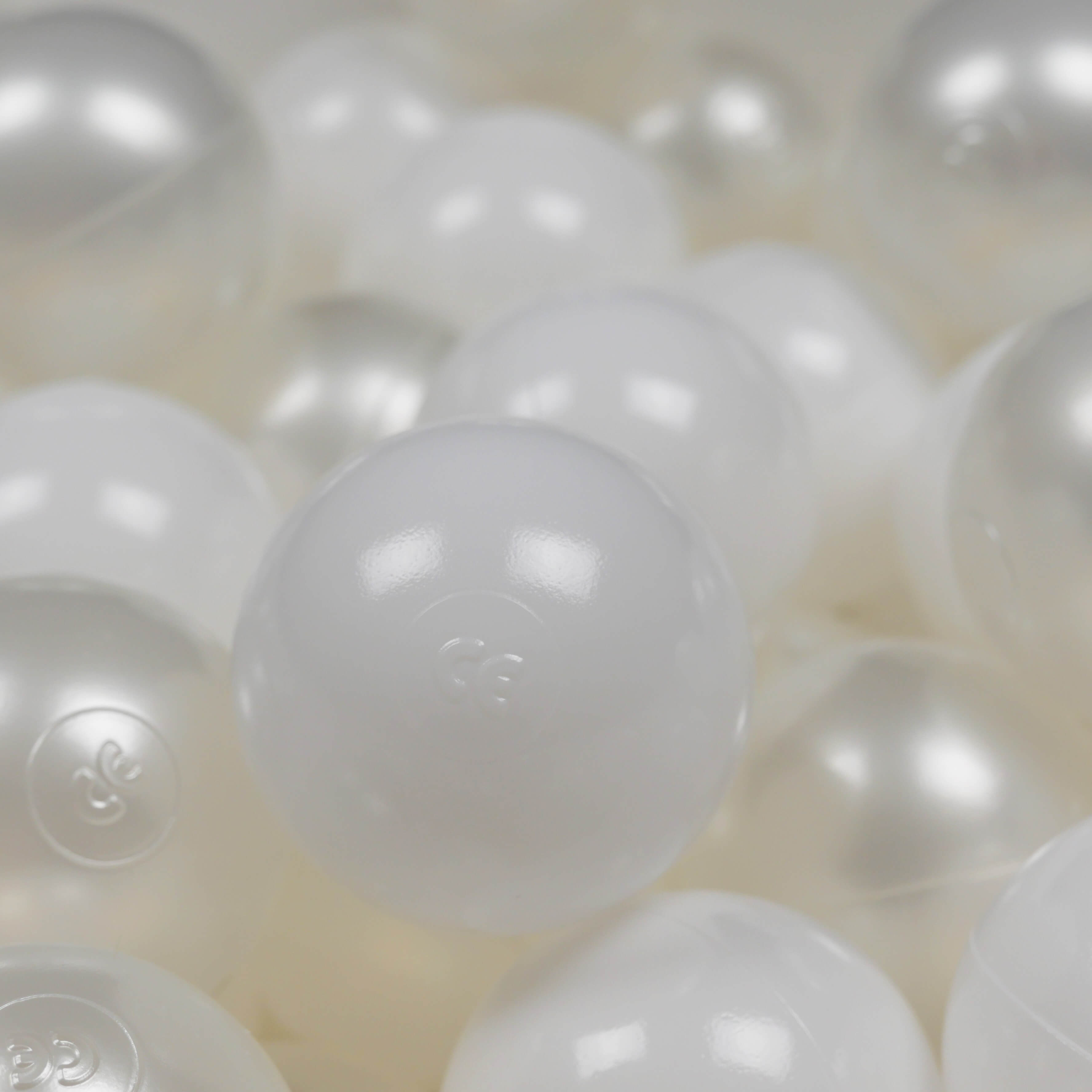 Play balls ø7cm 150 pieces white, pearl