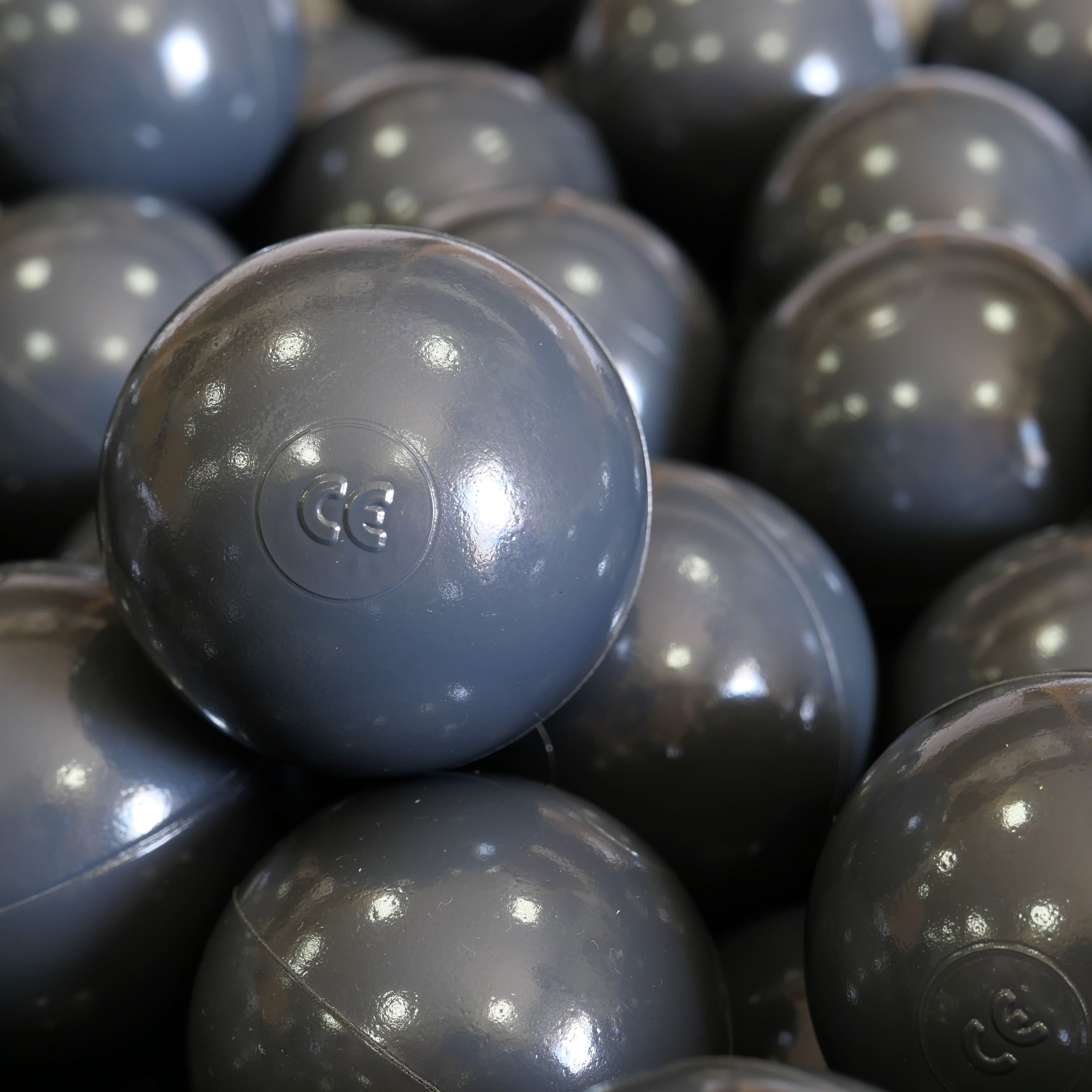 Play balls ø7cm 25 pieces graphite