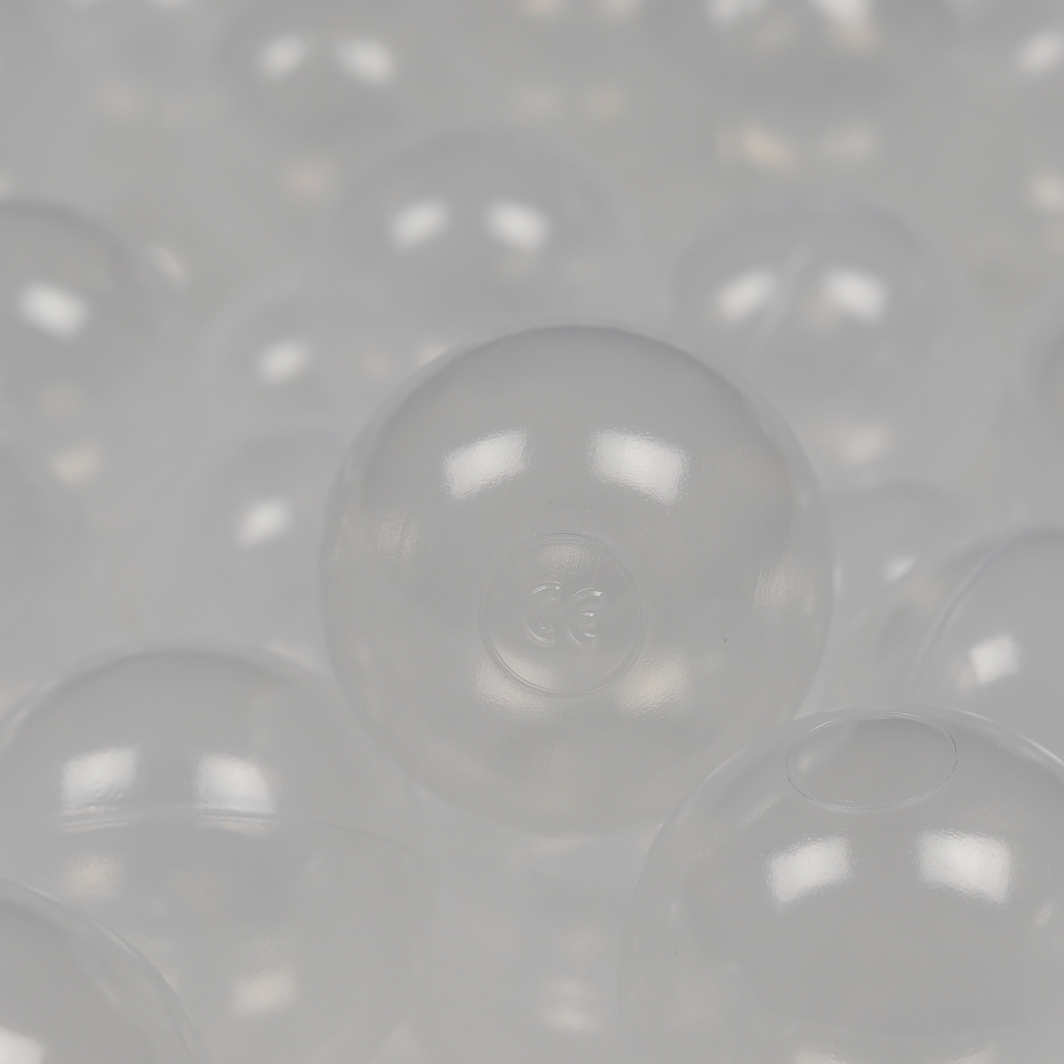 Game balls ø7cm 100 pieces transparent