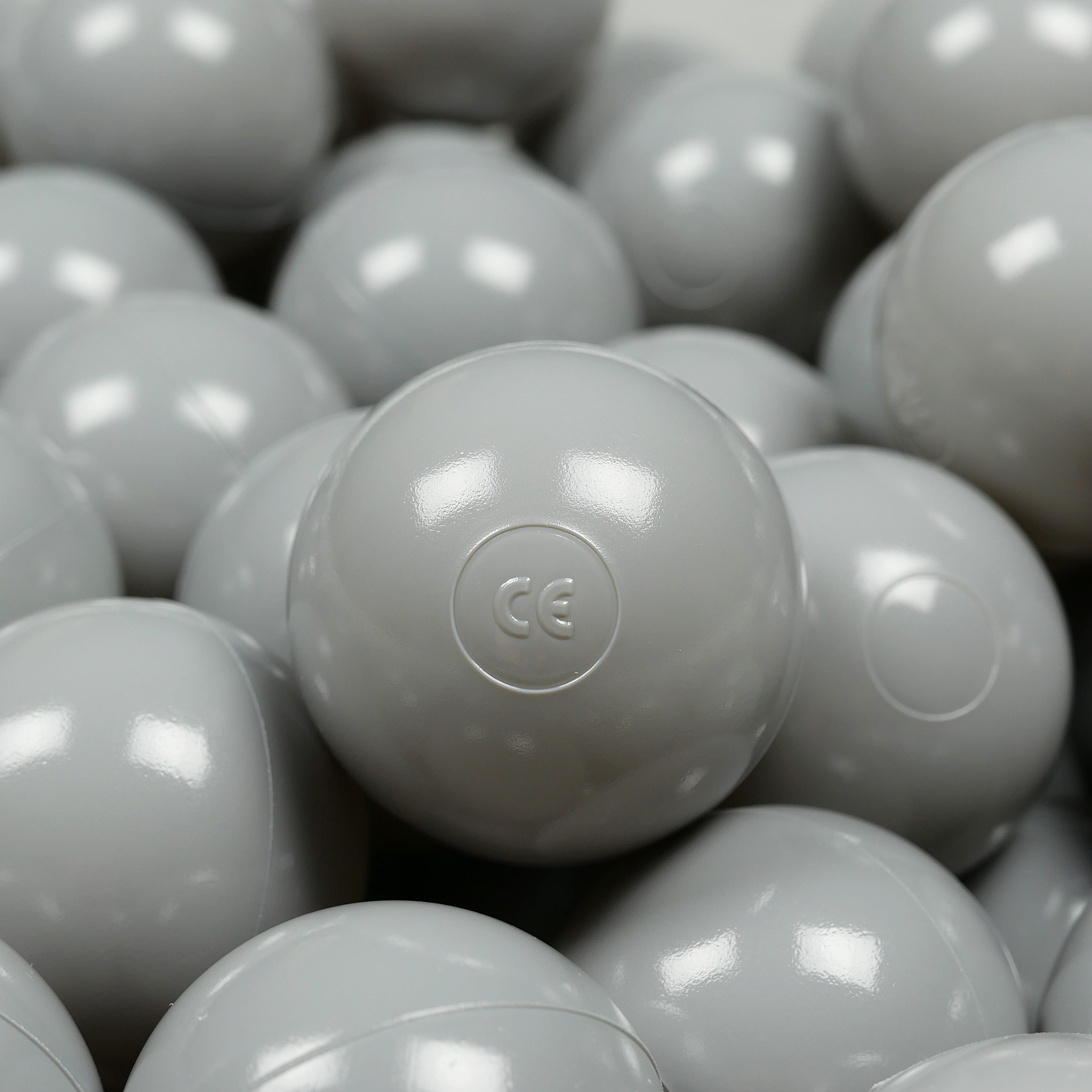Game balls ø7cm 100 pieces gray
