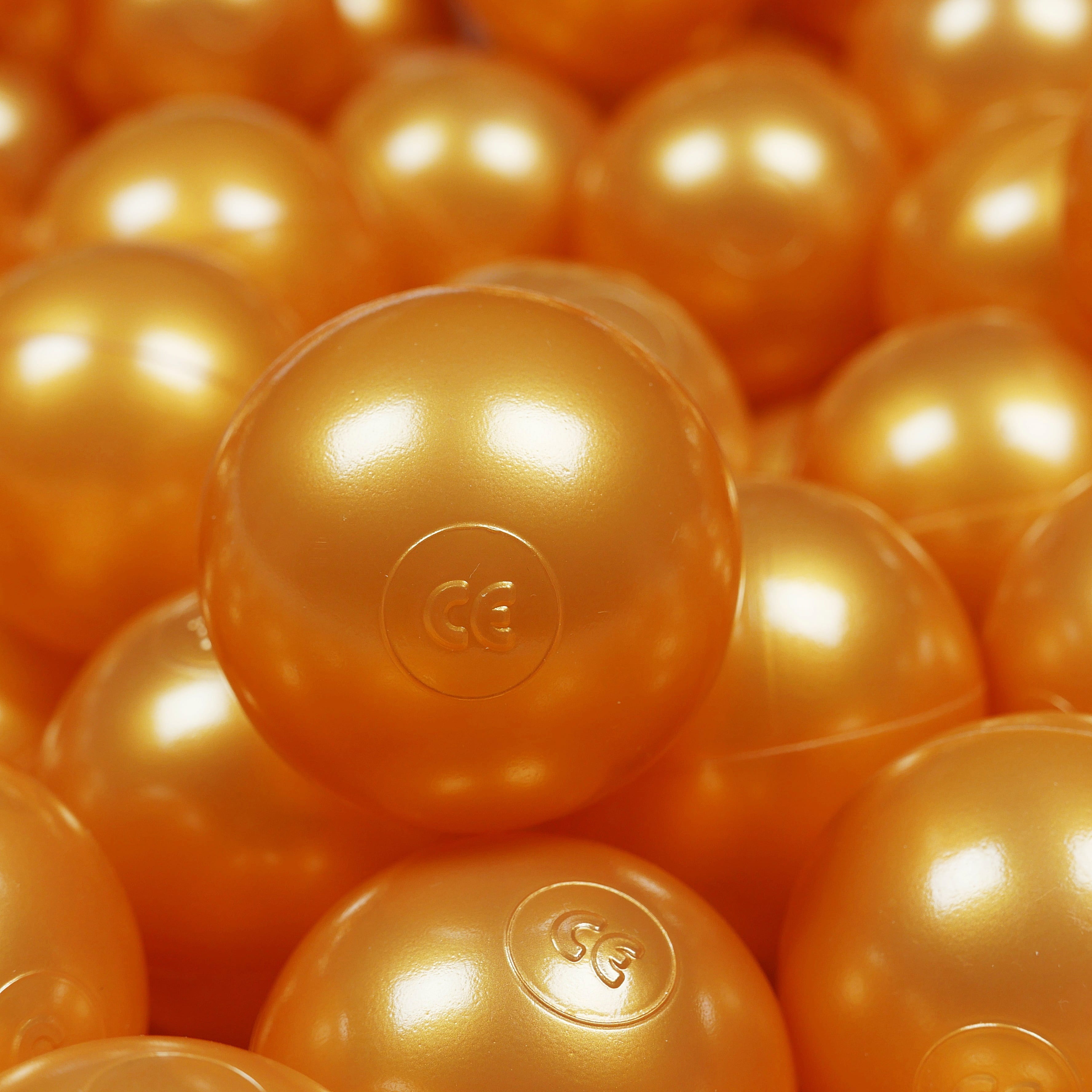 Play balls ø7cm 25 pieces gold