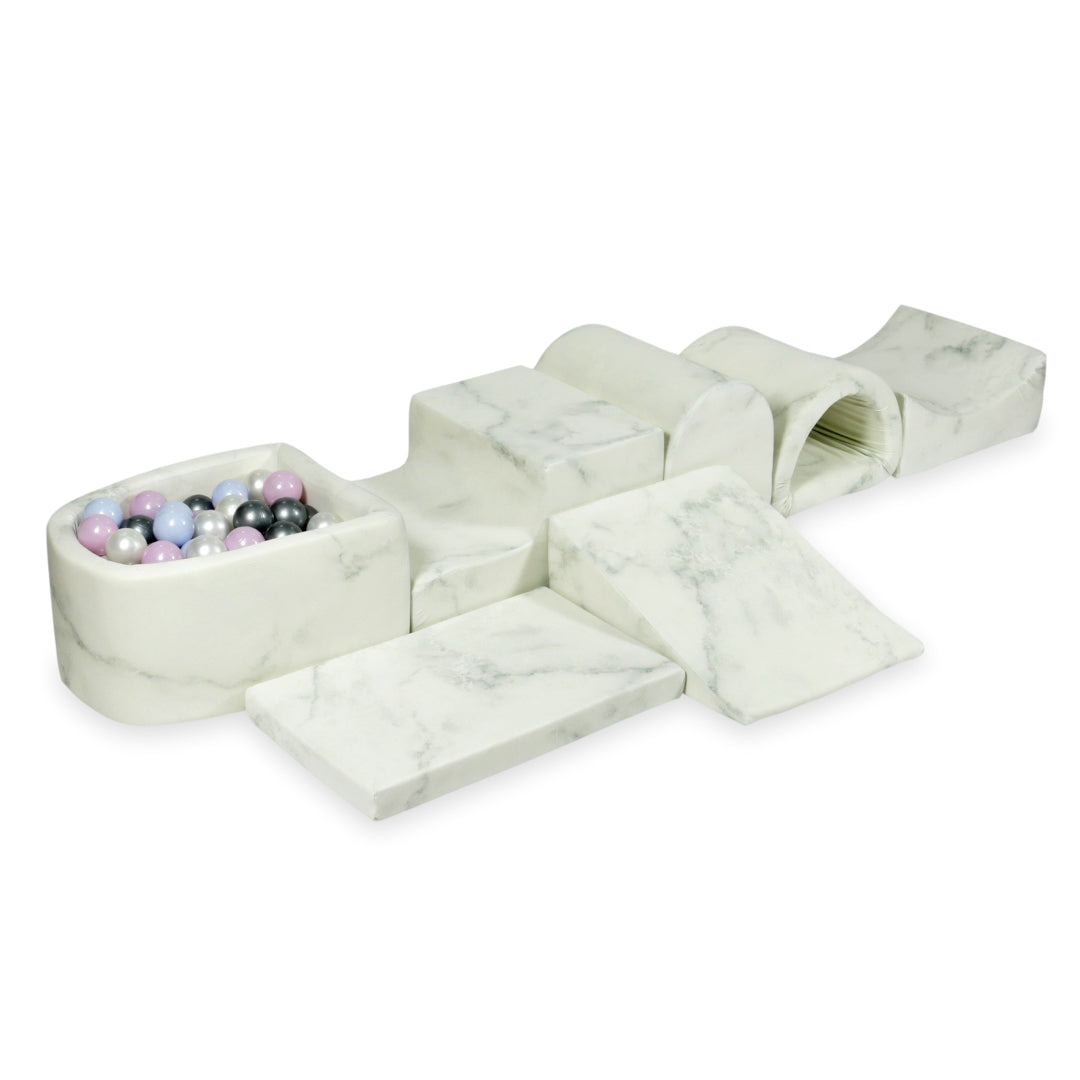 Largest foam play area with marble micro ball pit + 100 balls
