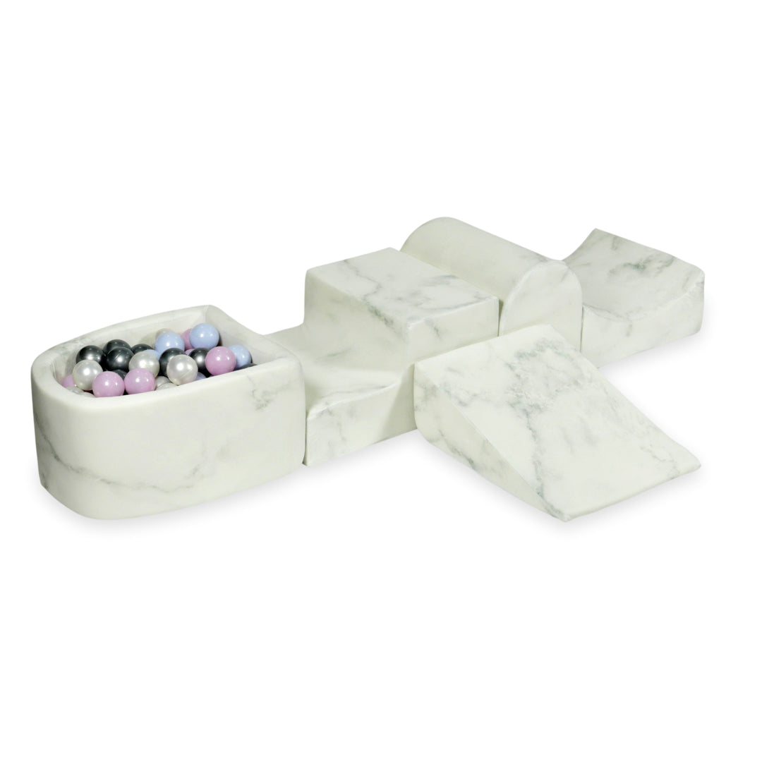 Foam Play Area with Hill and Micro Marble Ball Pit + 100 balls