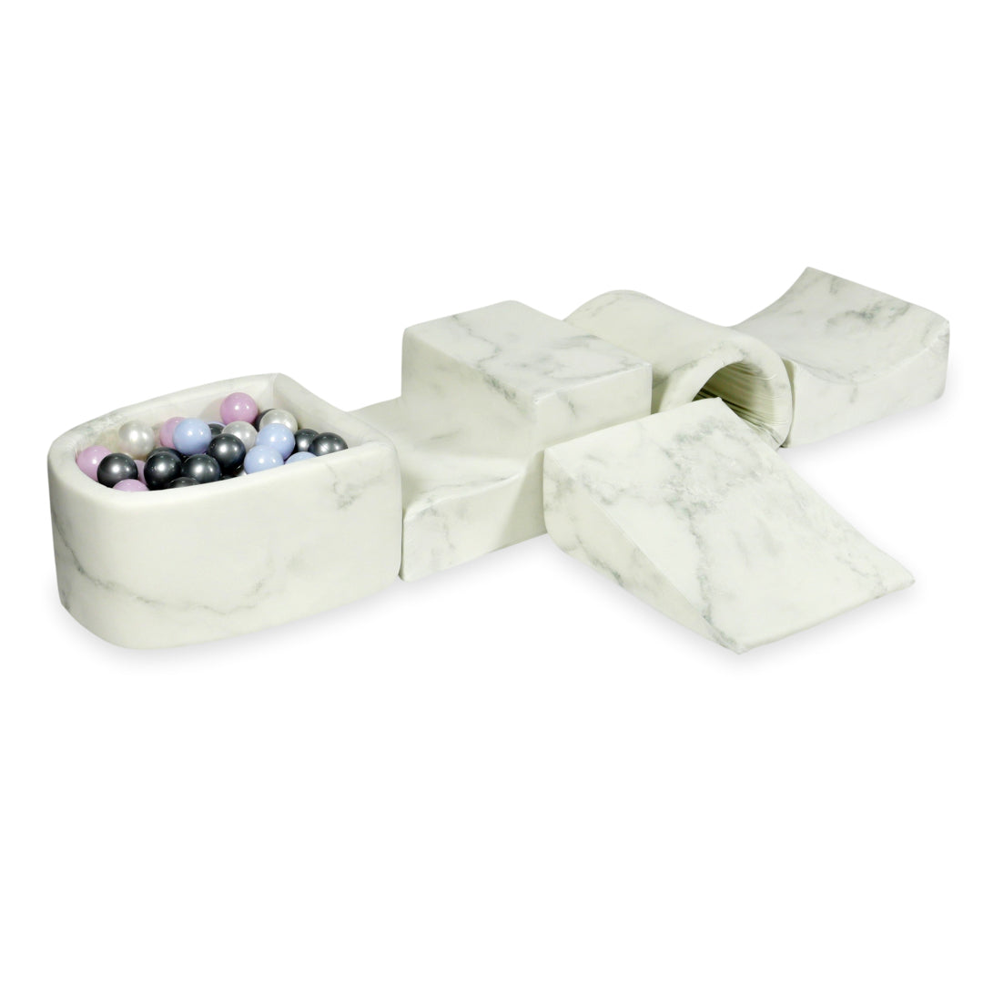 Foam play area with bridge and micro marble pool + 100 balls