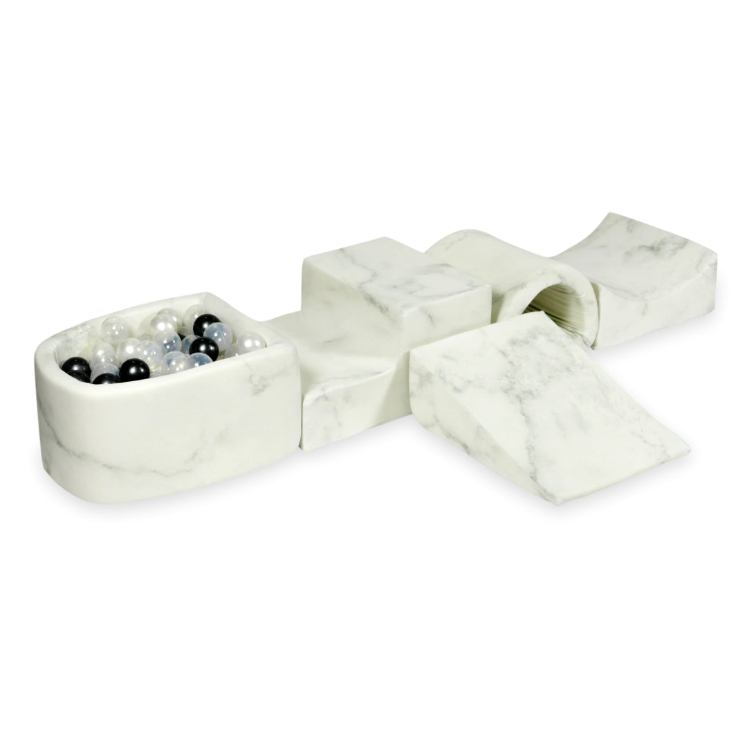 Foam play area with bridge and micro marble pool + 100 balls