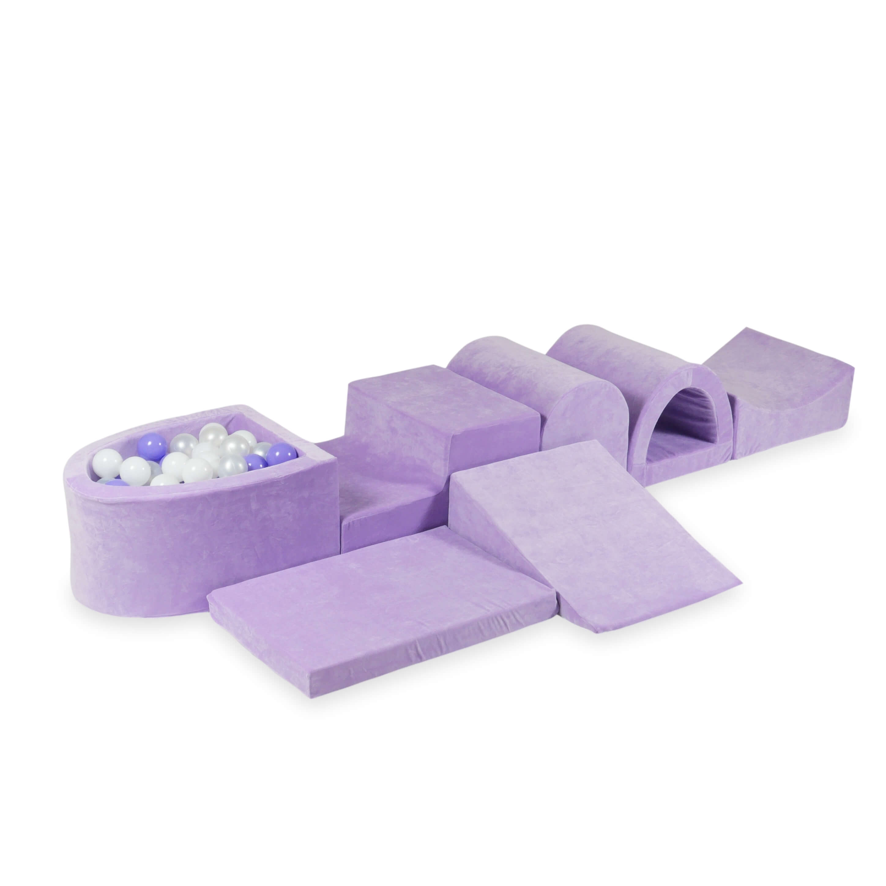 Larger foam play area with micro lilac pool + 100 balls