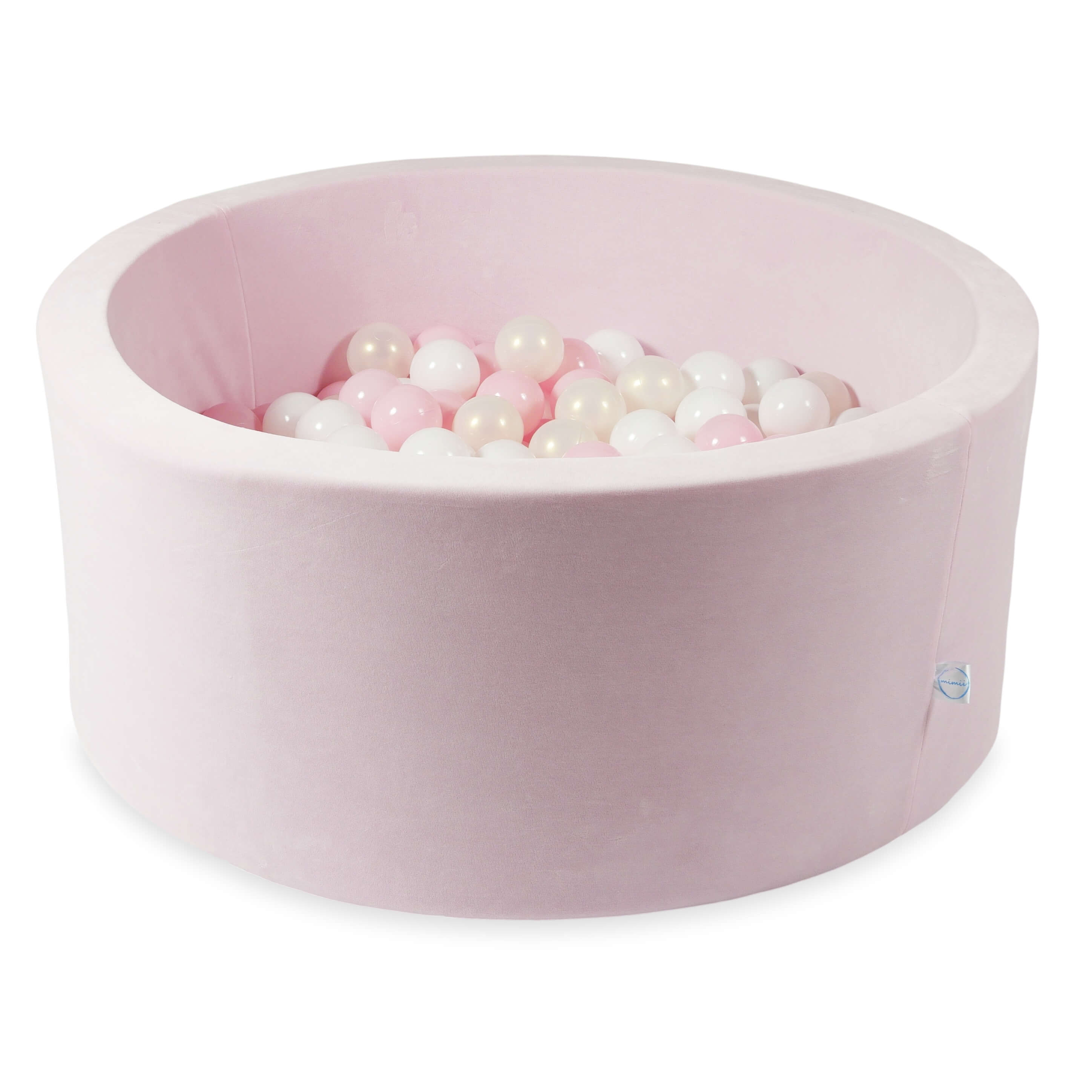 90x40 cm Velvet Soft Light Pink Ball Pit with 300 Balls