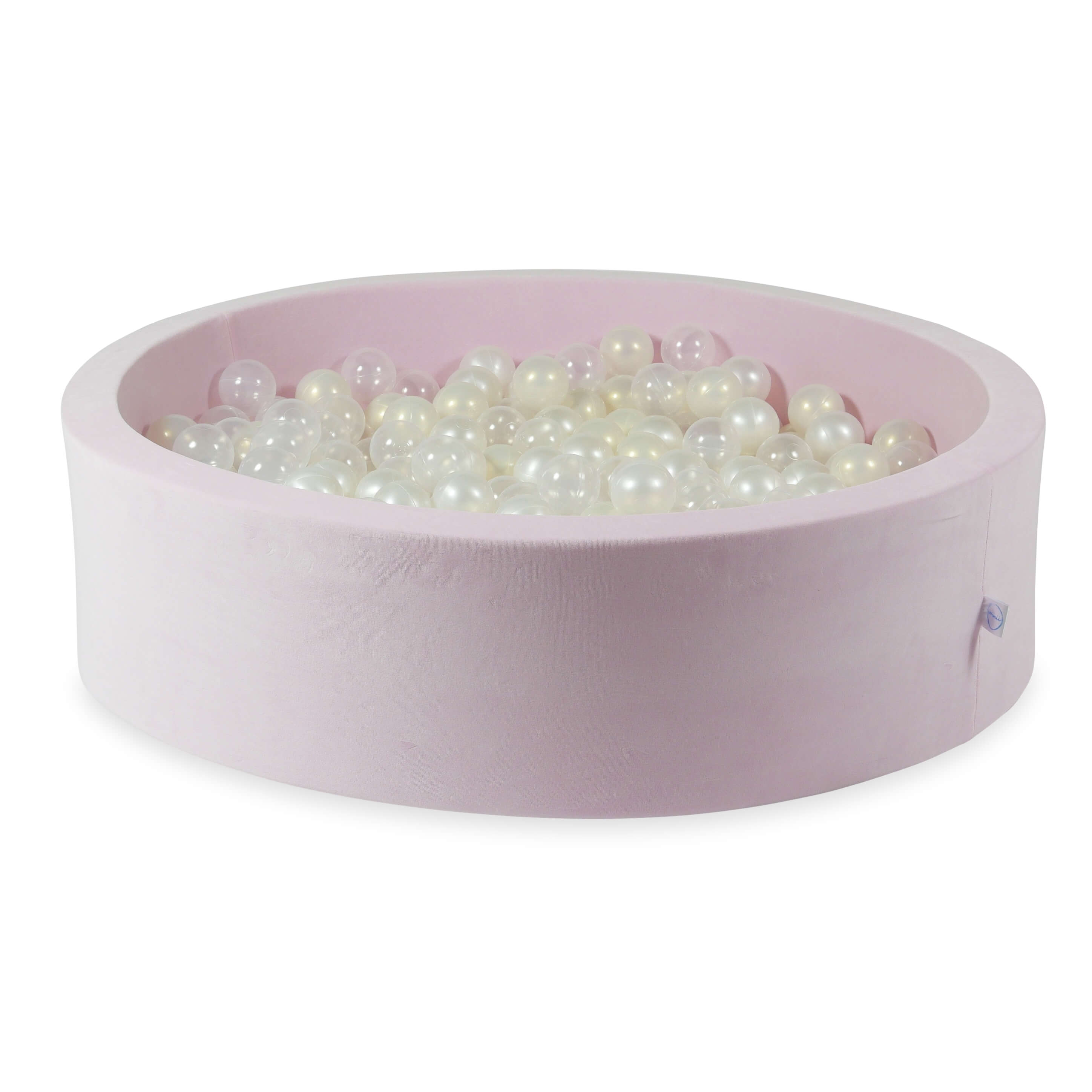 Velvet Ball Pit Velvet Soft Light Pink 110x30 cm with 400 balls