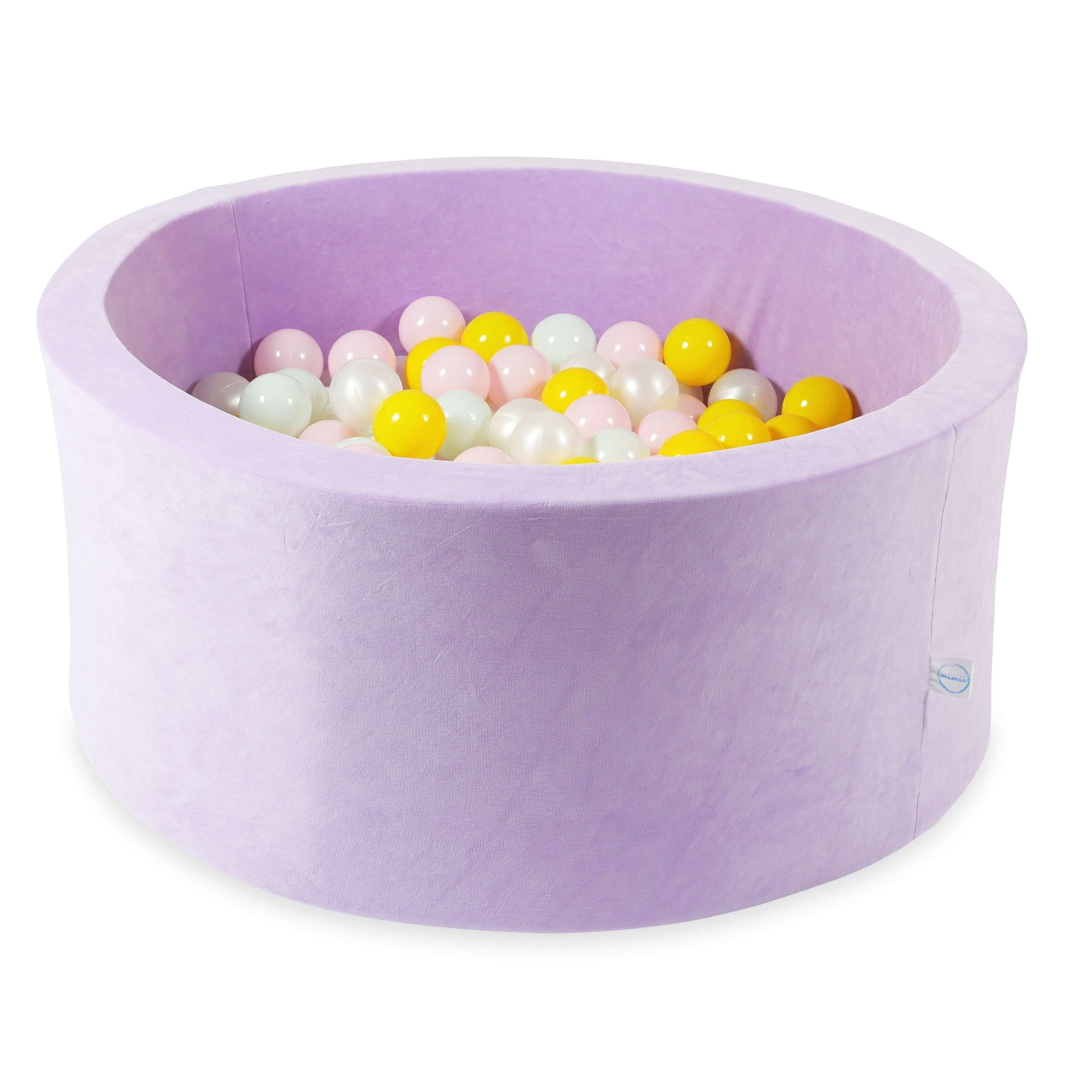 90x40 cm Velvet Soft Lilac Ball Pit with 300 Balls