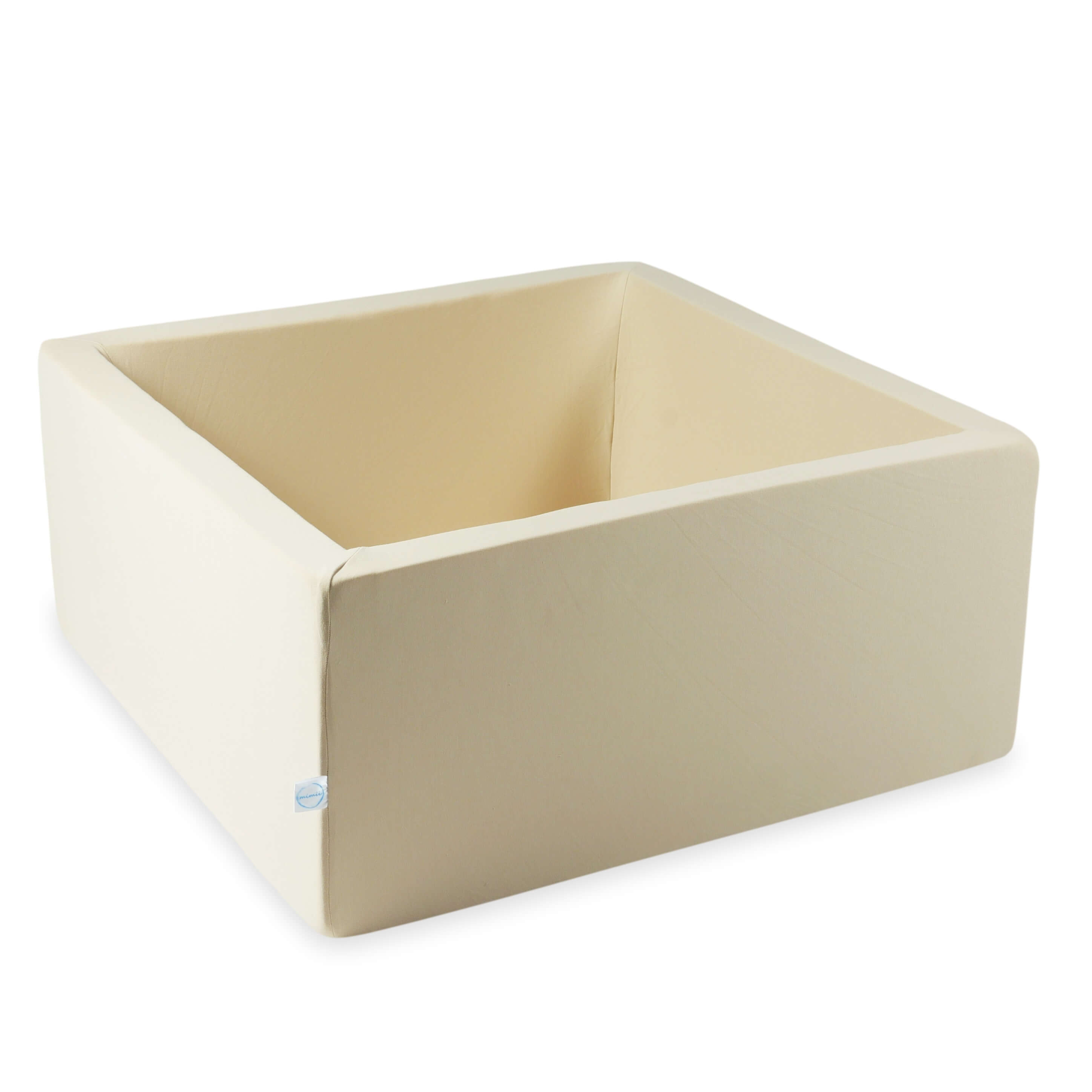 Square ball pit 90x90x40 cm beige without balls