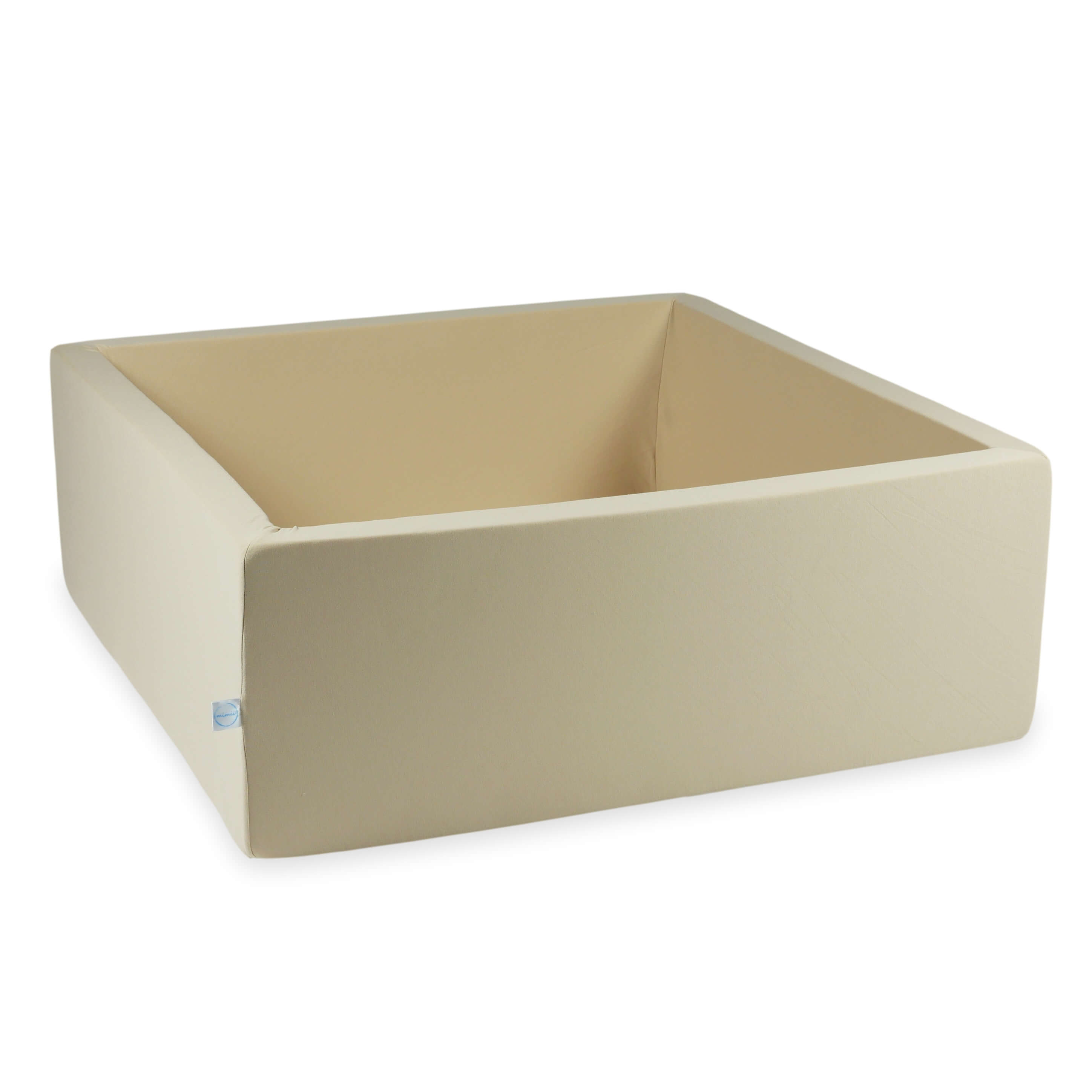 Square ball pit 110x110x40 cm beige without balls