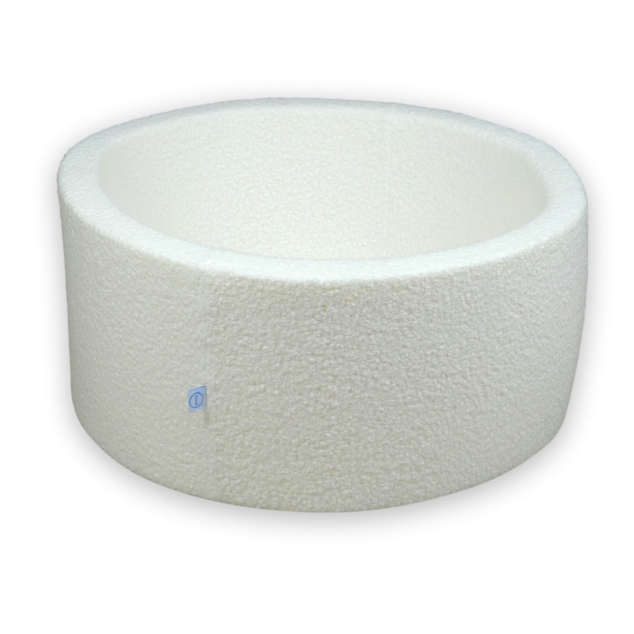 Ball Pit 90x40 white boucle without balls