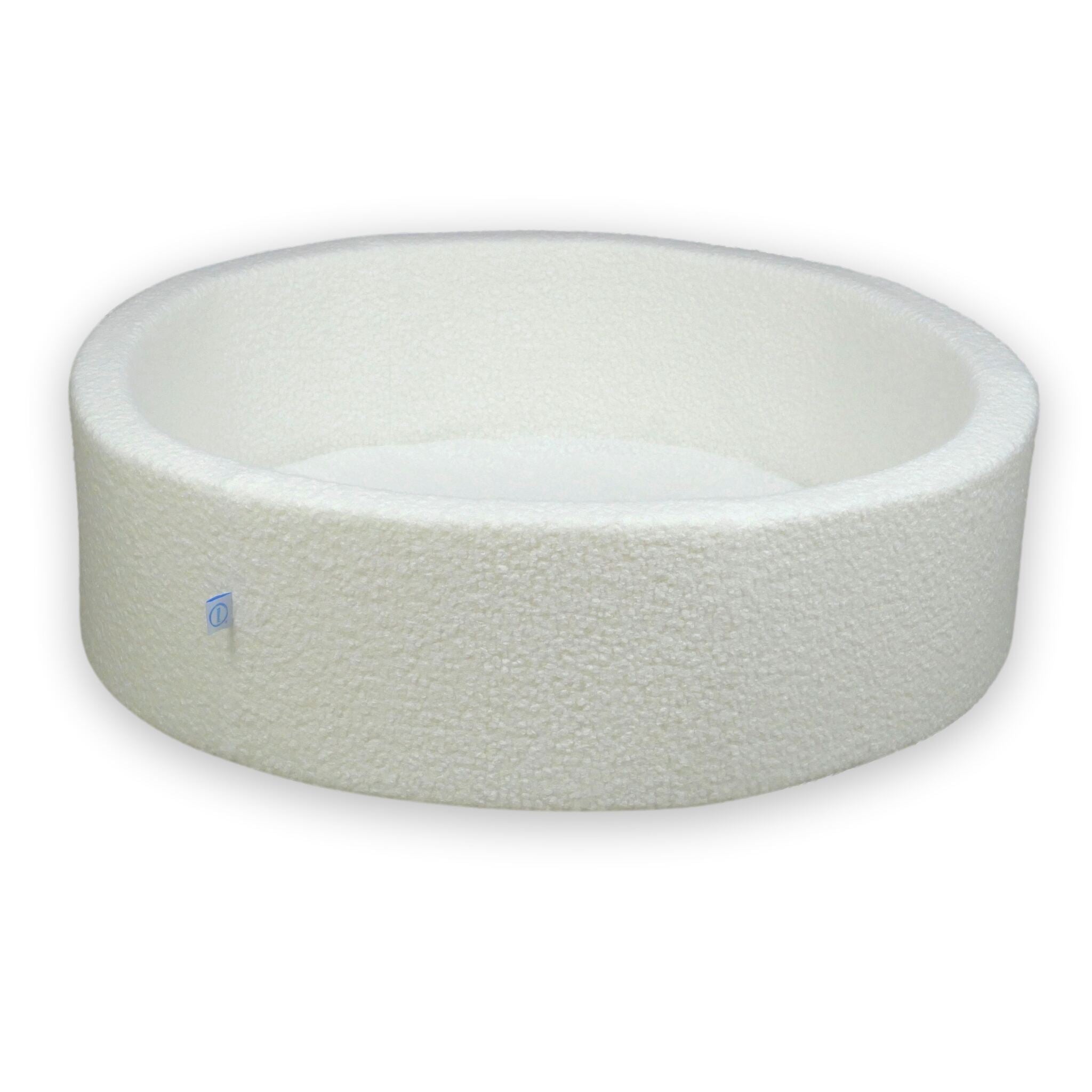 Ball Pit 110x30 boucle white without balls
