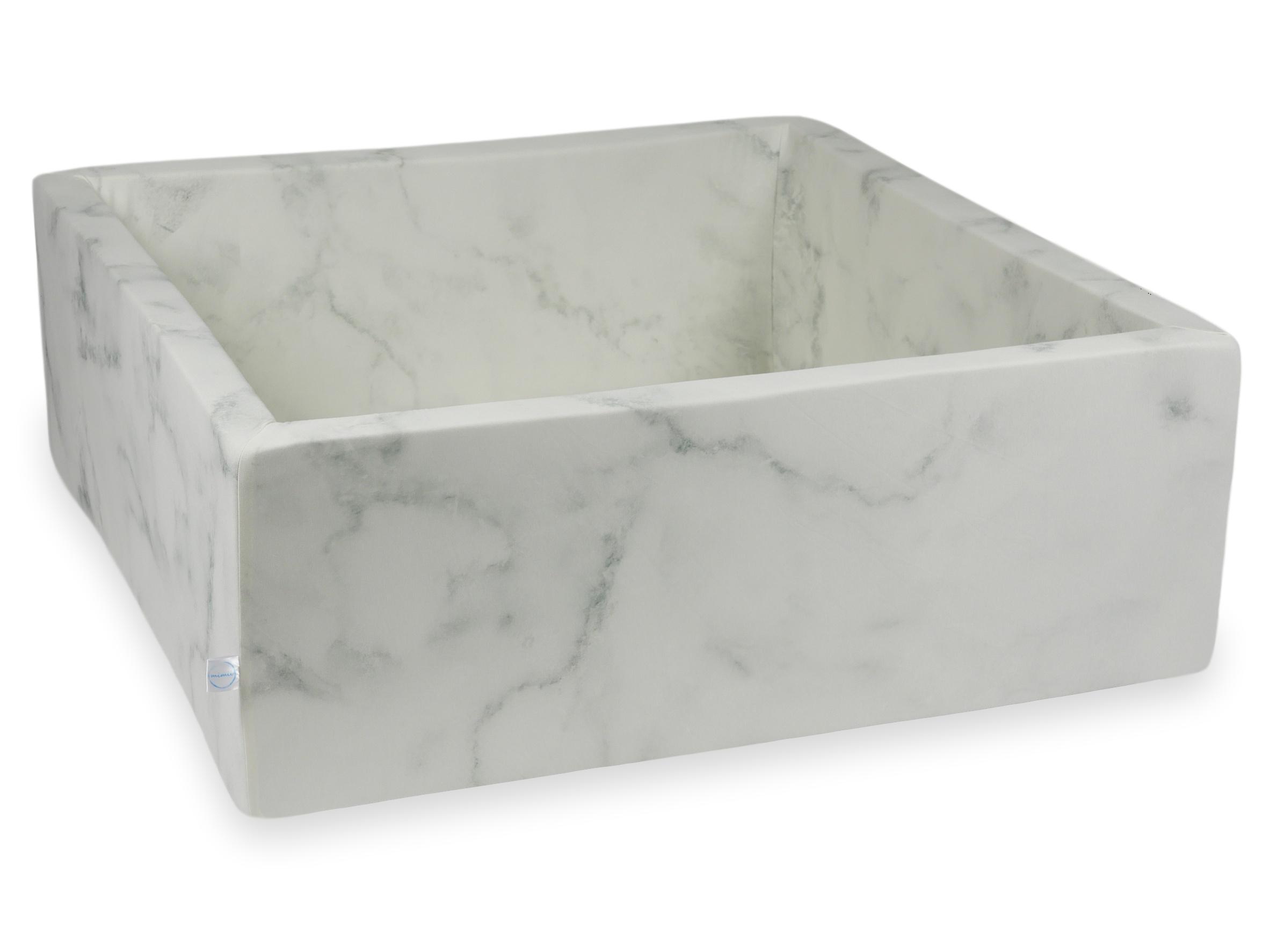 Square ball pit 110x110x40 cm Marble without balls