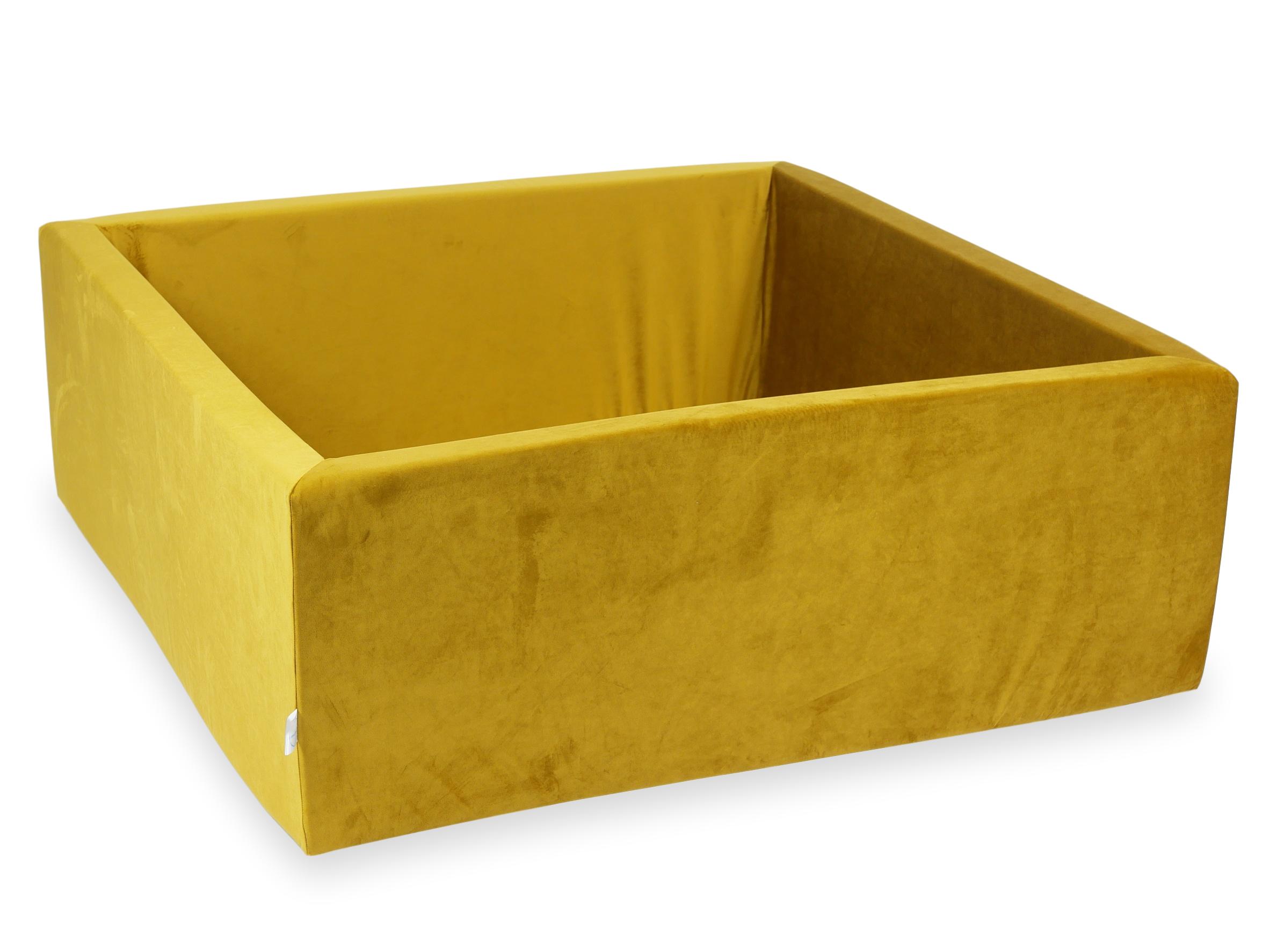 Square ball pit 110x110x40 cm Velvet Door without balls