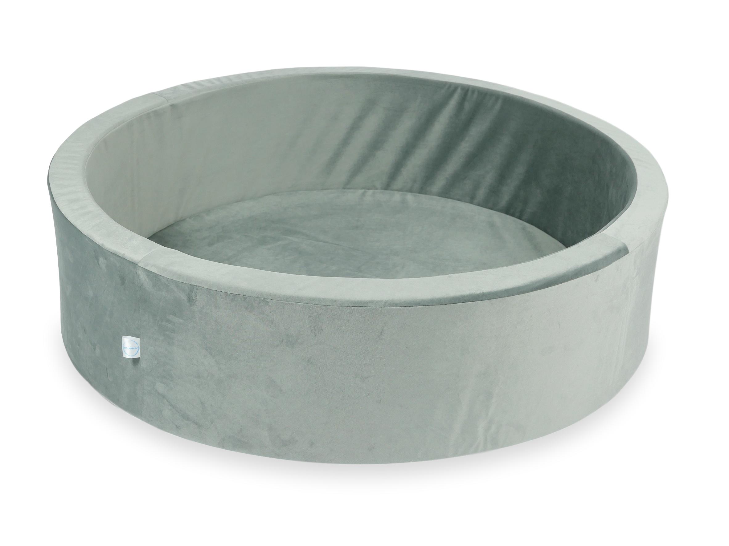 Ball Pit 110x30 velvet velvet light gray without balls