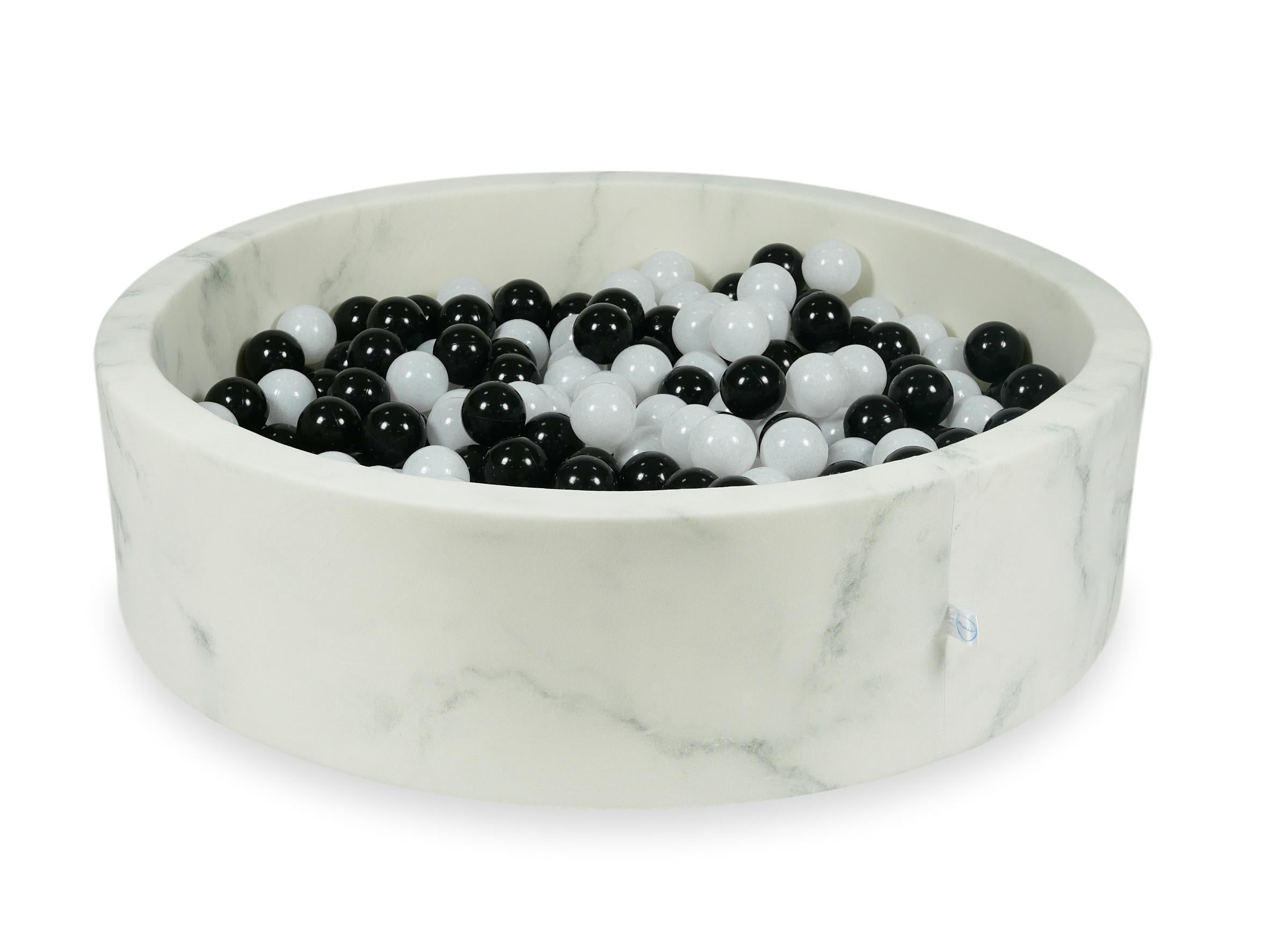 Velvet Ball Pit Marble 110x30 cm with 400 balls