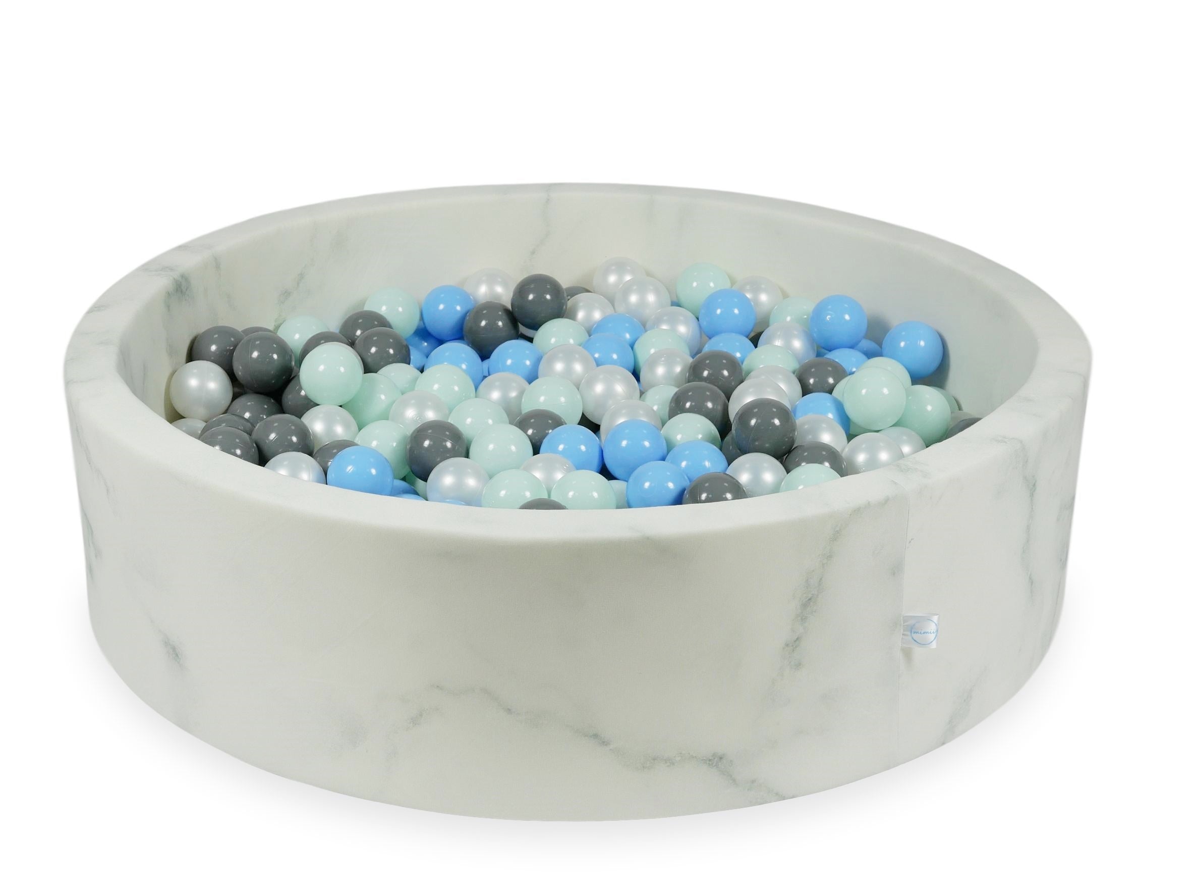 Velvet Ball Pit Marble 110x30 cm with 400 balls