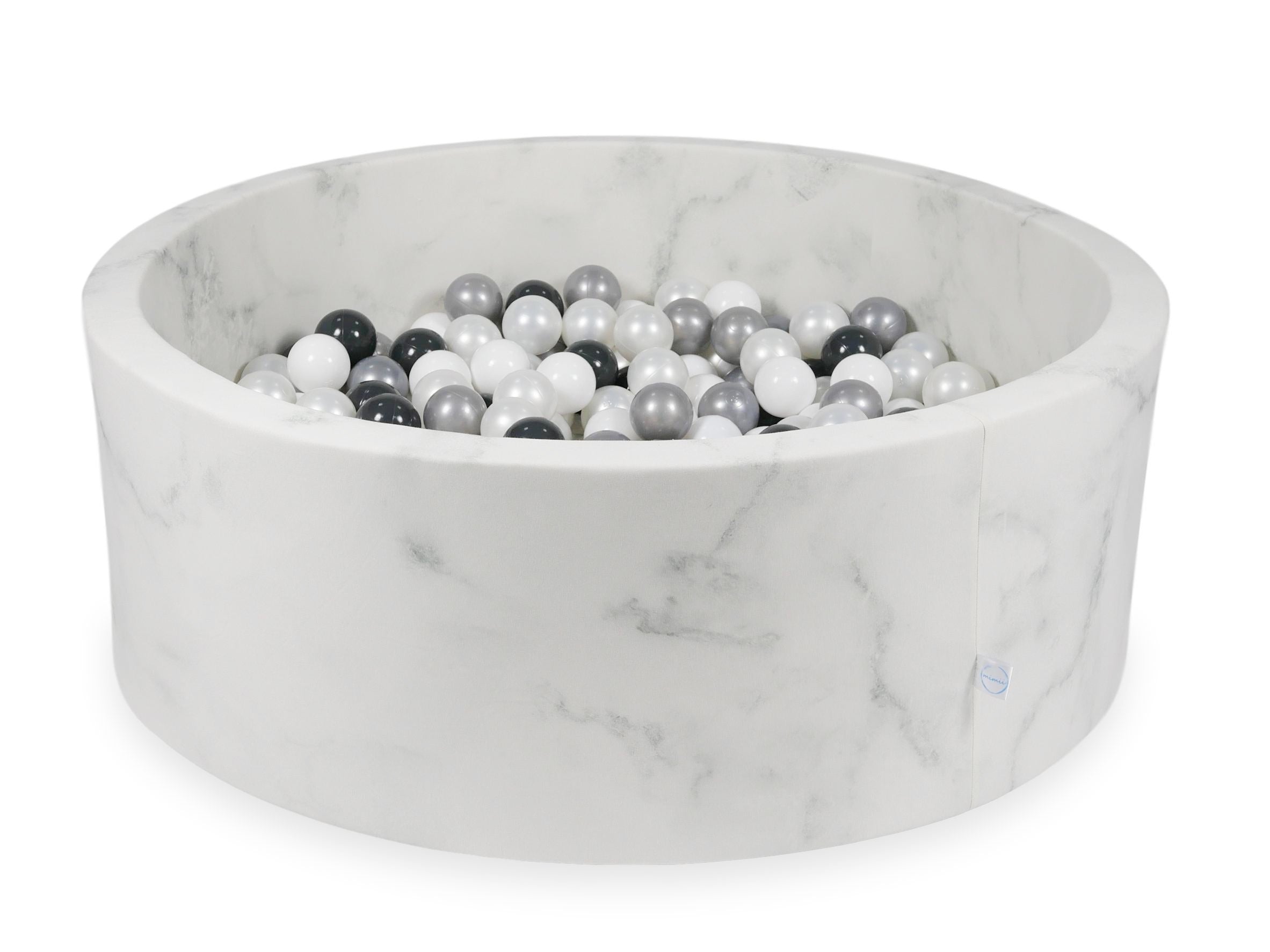 Ball Pit in velvet Marble 110x40 cm with 500 balls