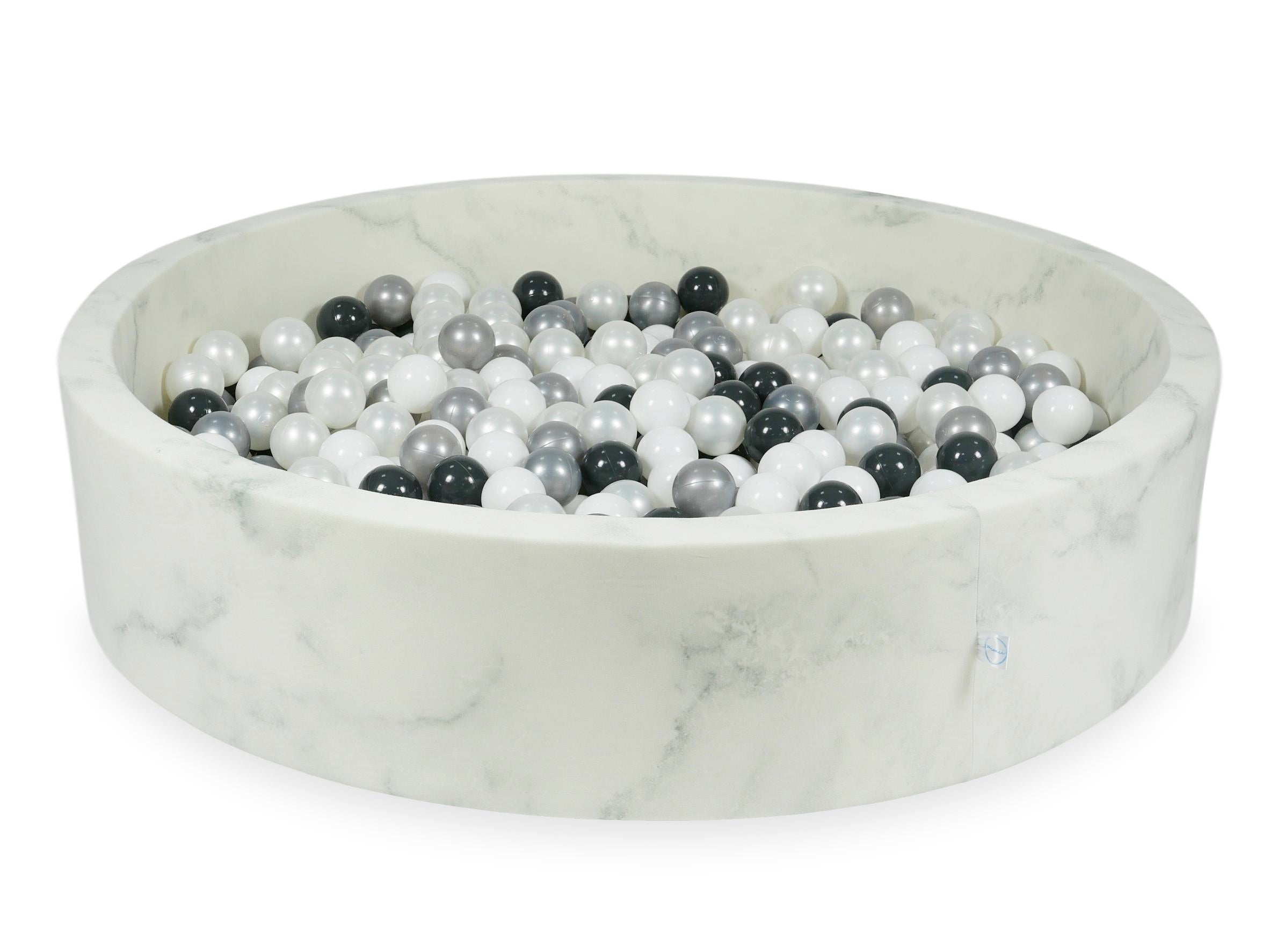 Basen z piłeczkami aksamitny Marble 130x30 cm z 600 piłkami