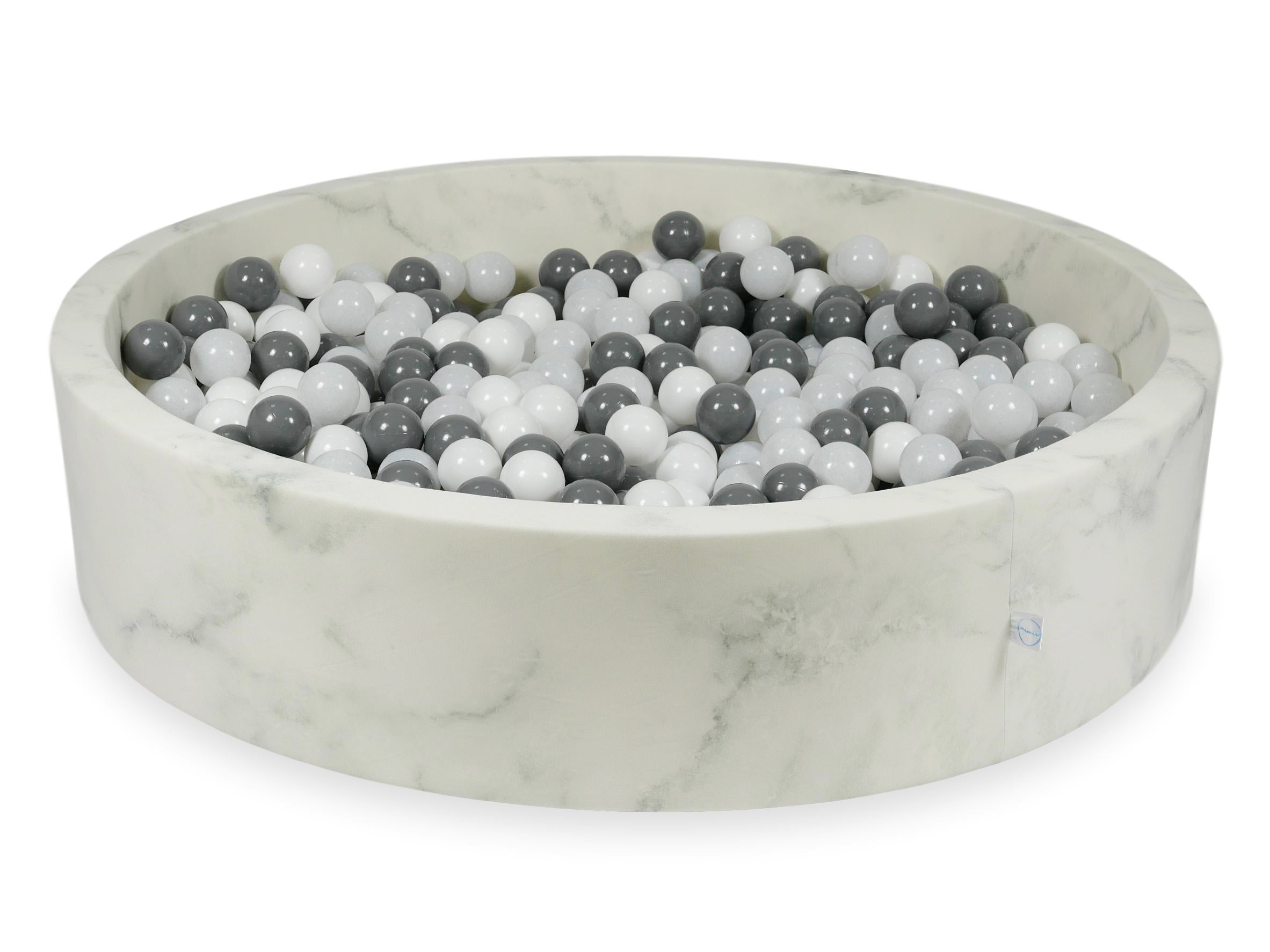 Basen z piłeczkami aksamitny Marble 130x30 cm z 600 piłkami