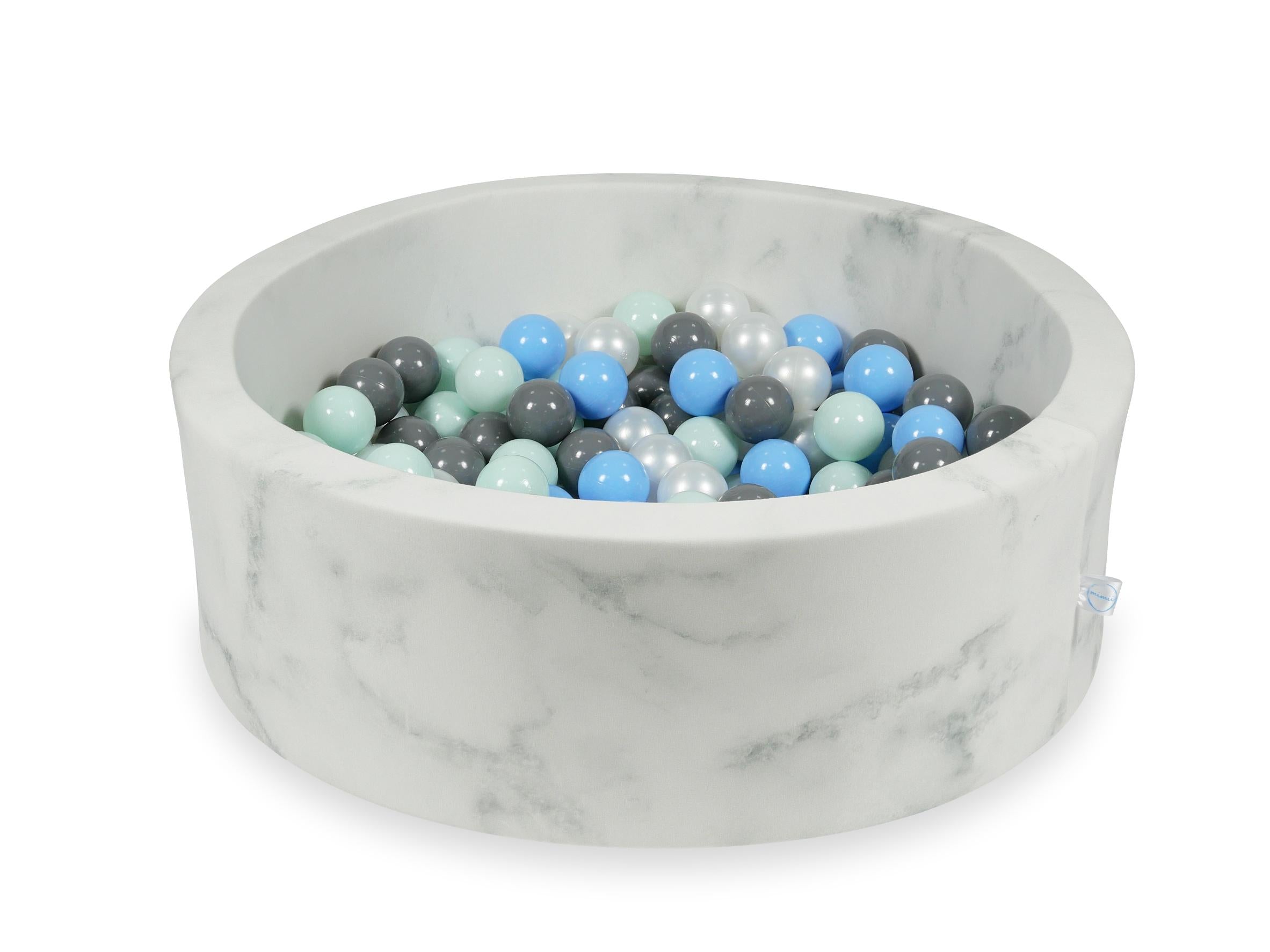 Ball pool in Marble velvet 90x30 cm with 200 balls